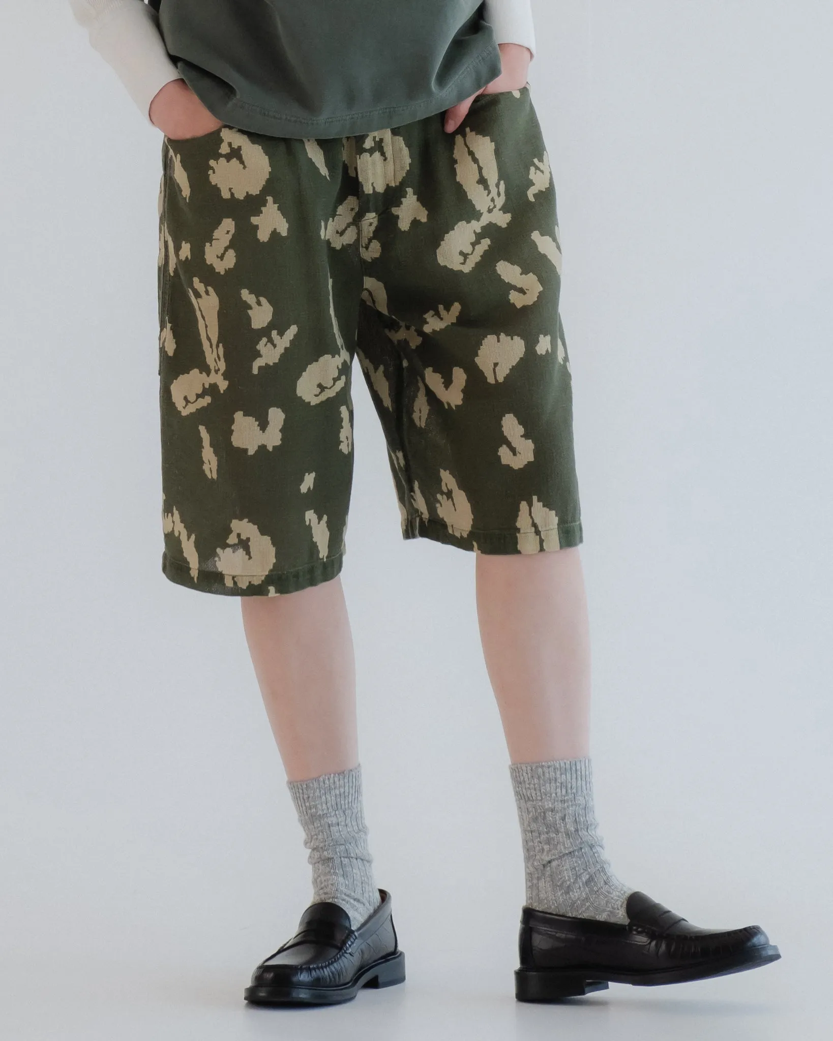 Bermuda Cloud Camo Mesh Mint/Off White sold by Eat Dust product image thumbnail 3