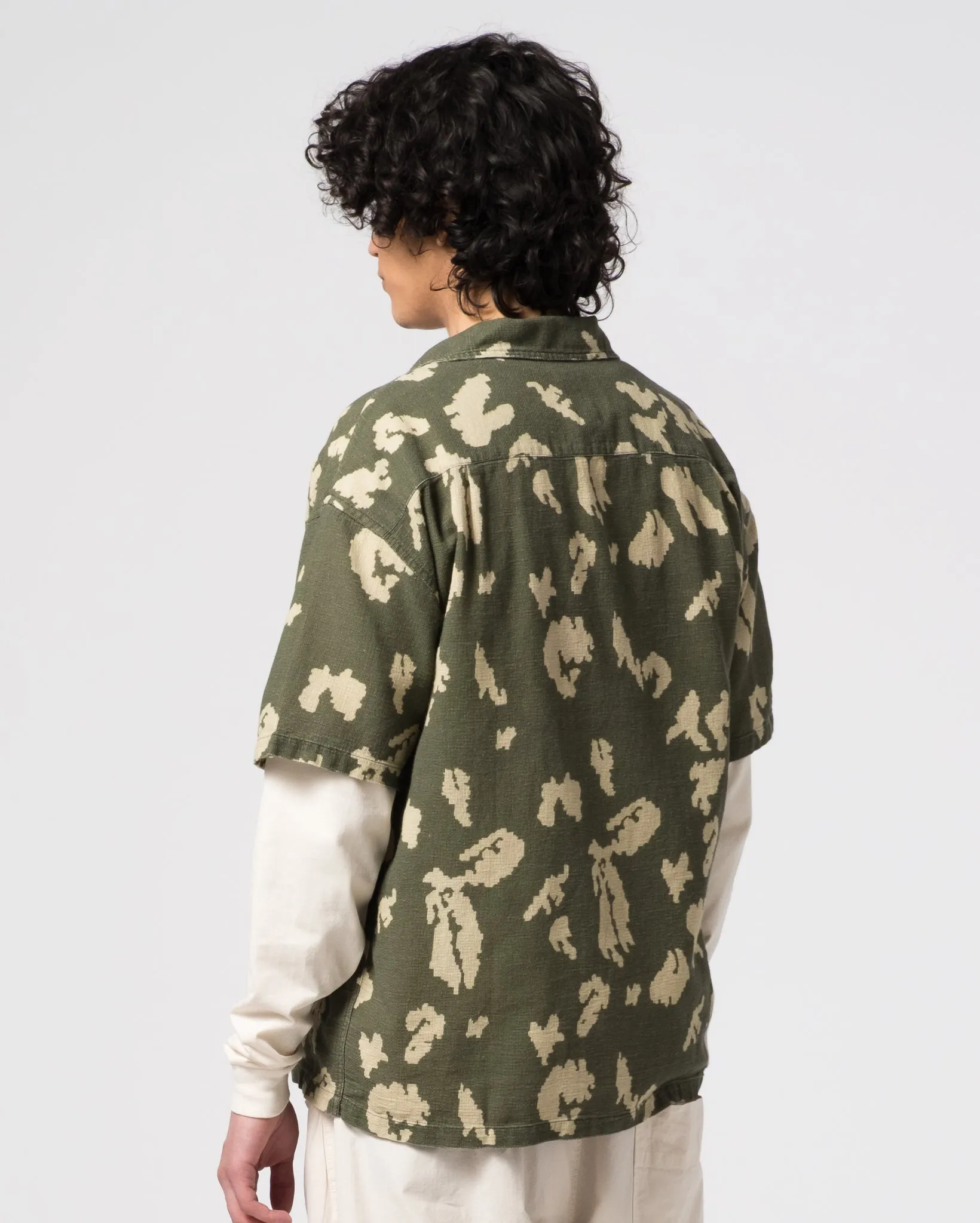 Aloha Shirt Cloud Camo Mesh Mint/Off White sold by Eat Dust product image thumbnail 5