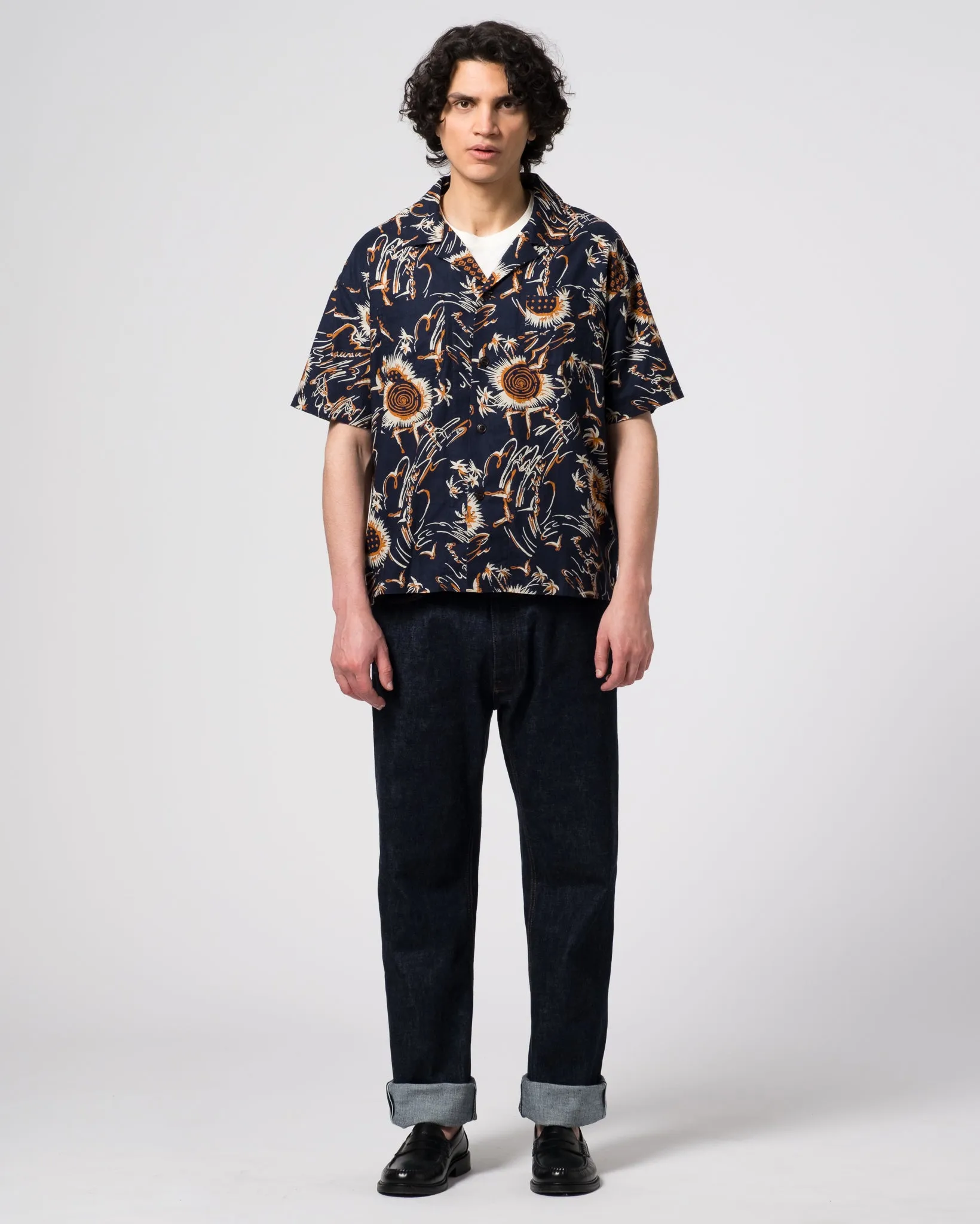 Aloha Shirt Casa Print Navy sold by Eat Dust product image thumbnail 2