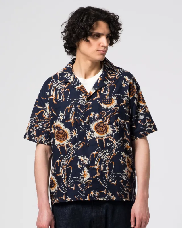 Aloha Shirt Casa Print Navy sold by Eat Dust