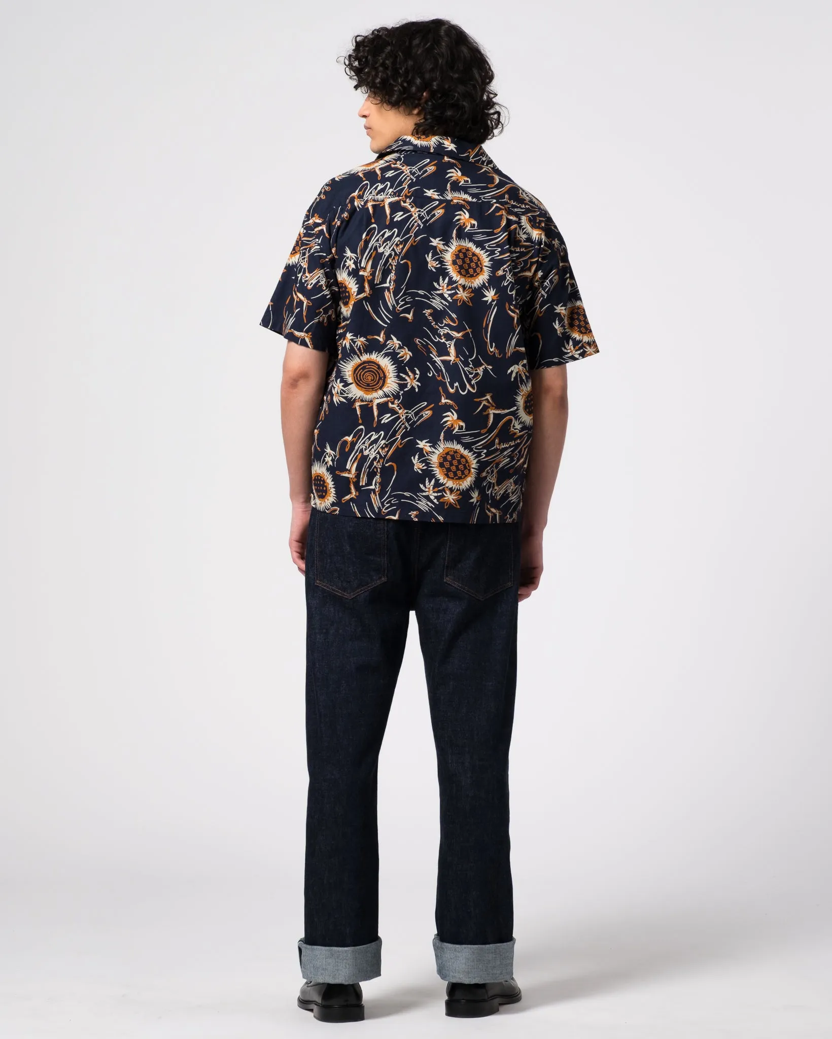 Aloha Shirt Casa Print Navy sold by Eat Dust product image thumbnail 5