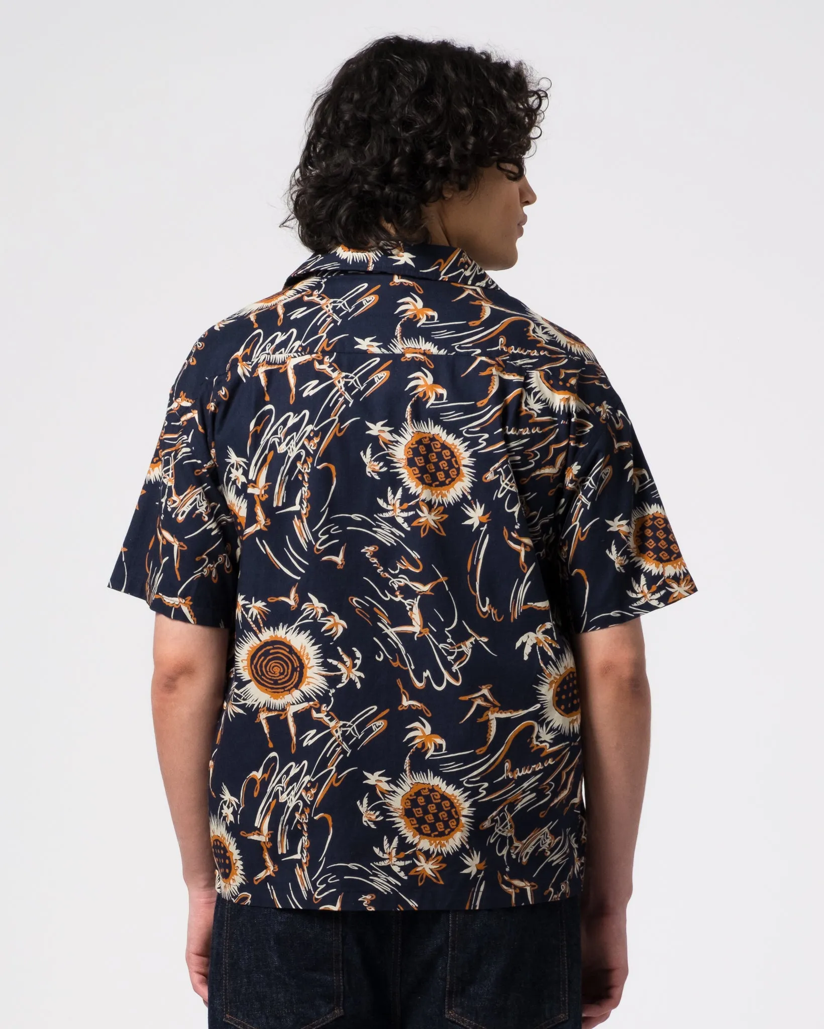 Aloha Shirt Casa Print Navy sold by Eat Dust product image thumbnail 4