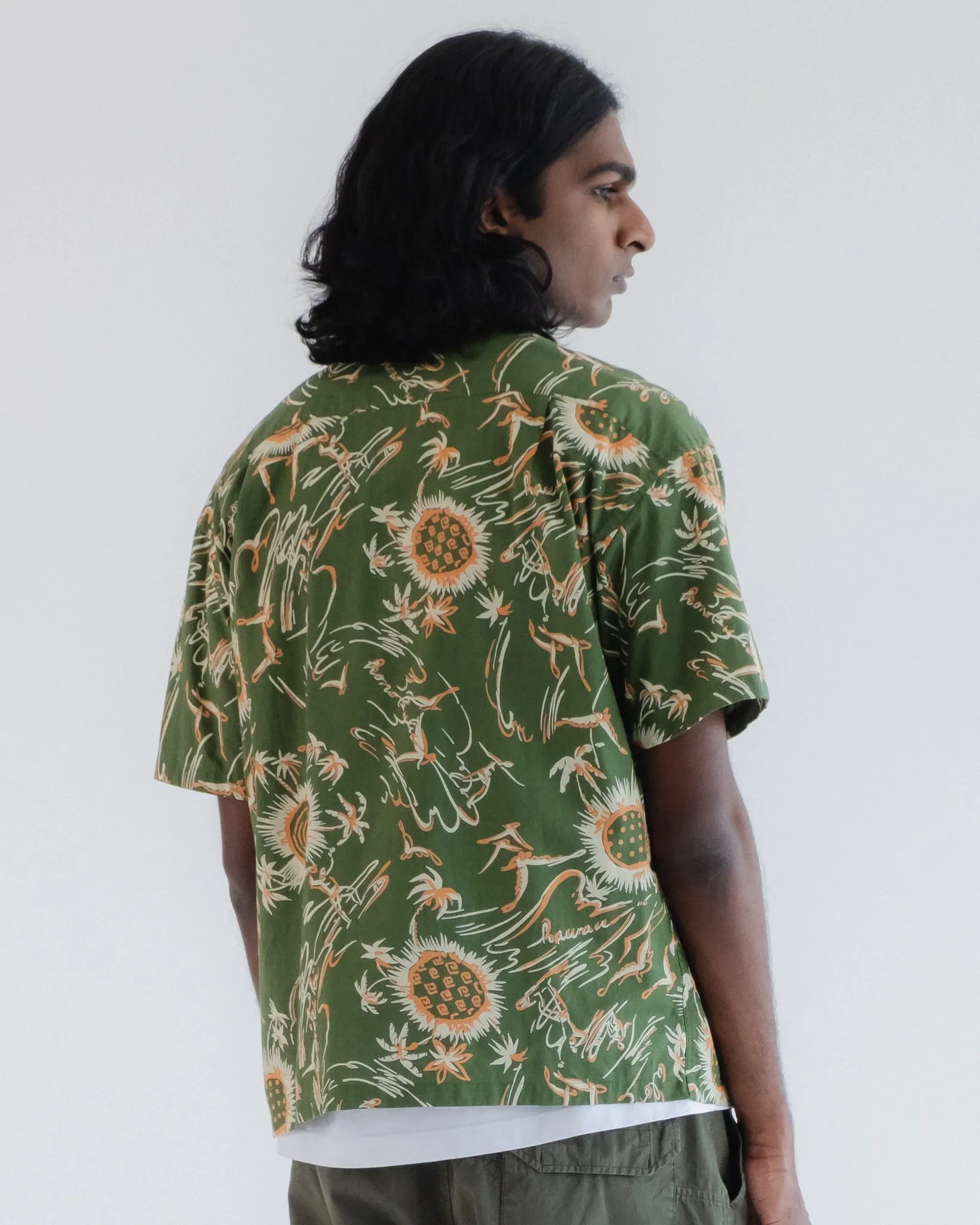 Aloha Shirt Casa Print Green sold by Eat Dust product image thumbnail 5