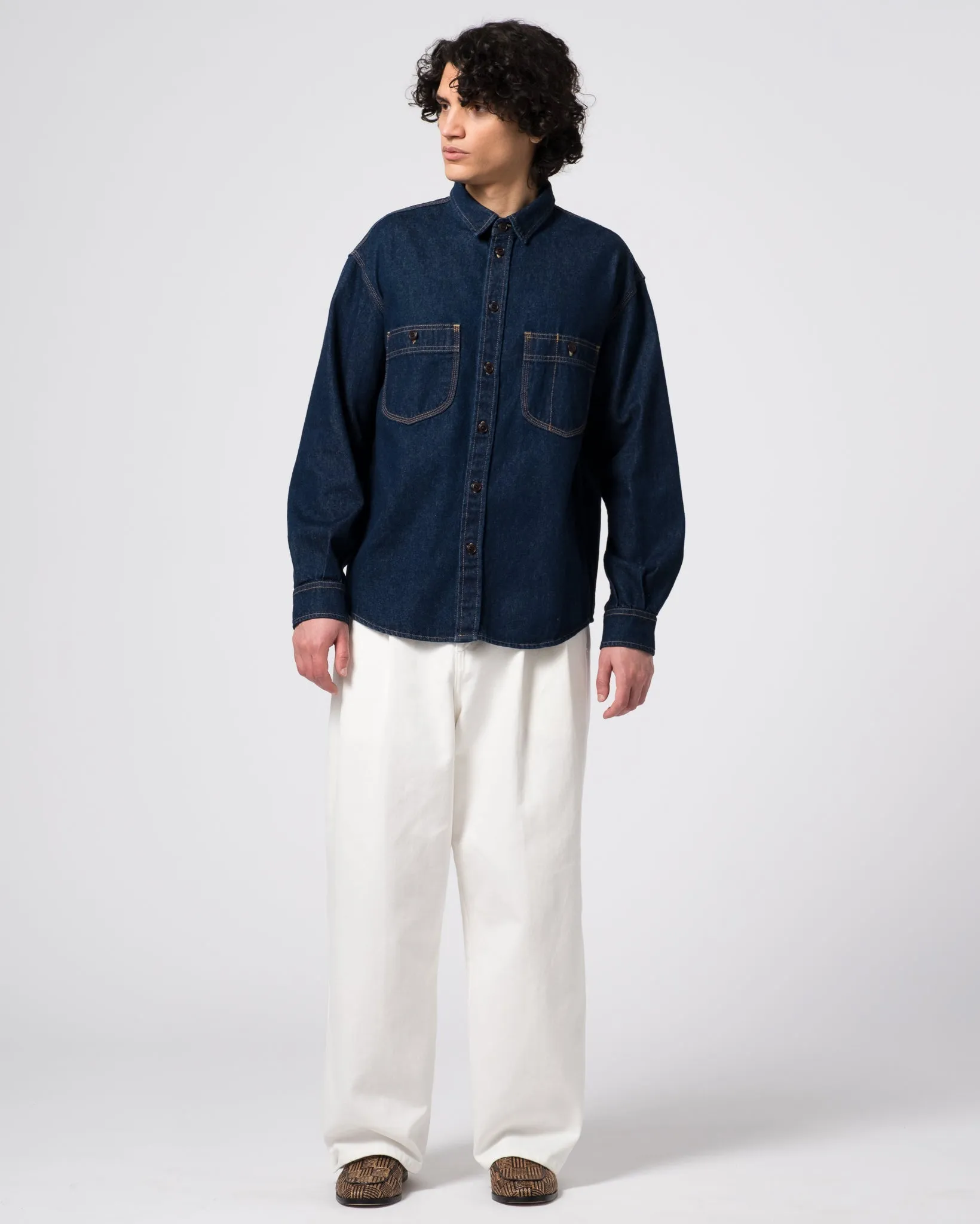 Mechanic Shirt Delhi Denim Blue/Stone Wash sold by Eat Dust product image thumbnail 4