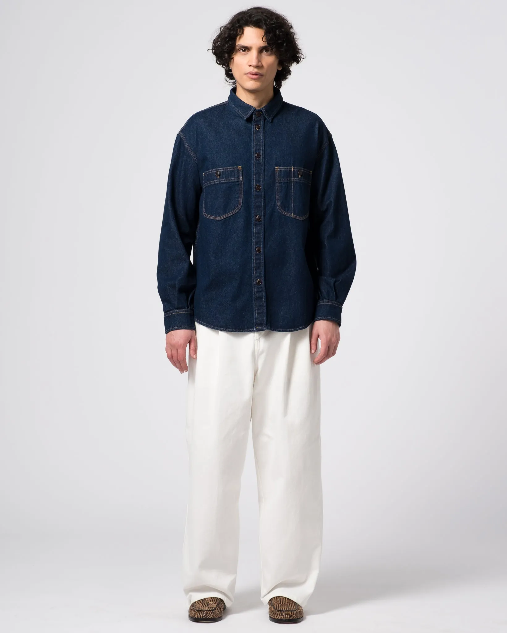 Mechanic Shirt Delhi Denim Blue/Stone Wash sold by Eat Dust product image thumbnail 2