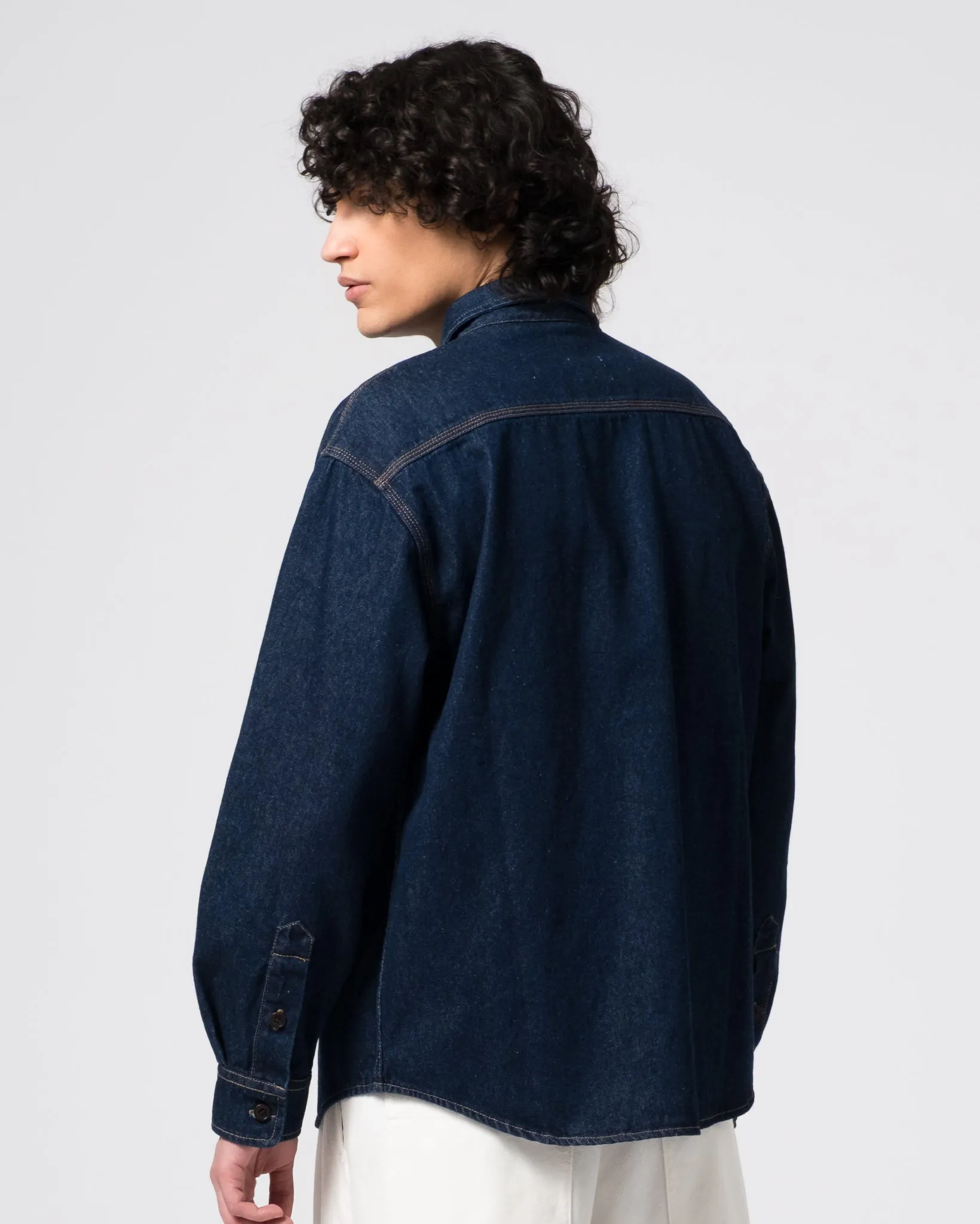 Mechanic Shirt Delhi Denim Blue/Stone Wash sold by Eat Dust product image thumbnail 5