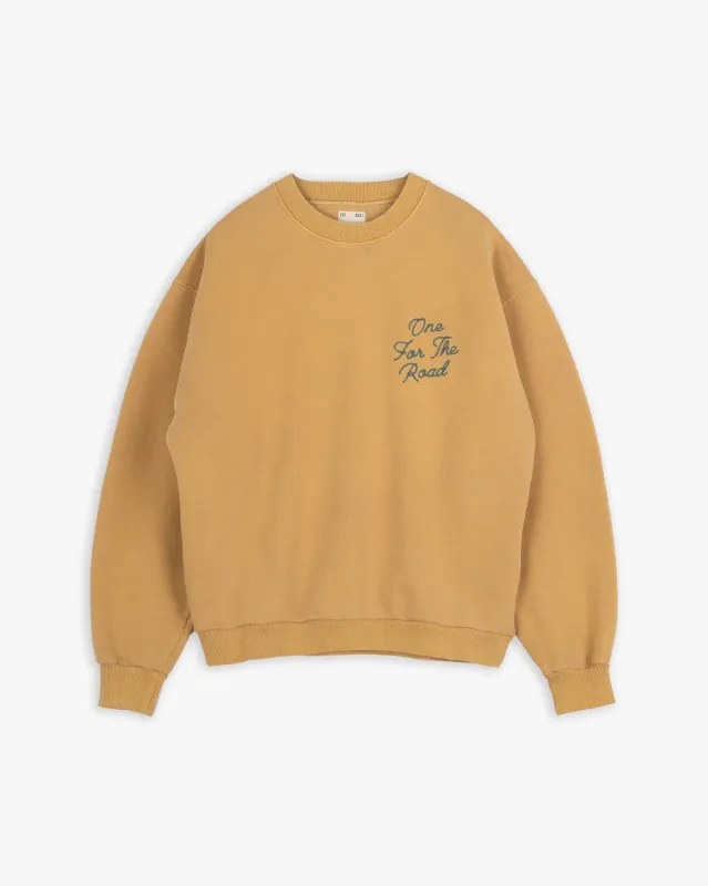 Detroit Sweater Basic Fleece Honey made by Eat Dust
