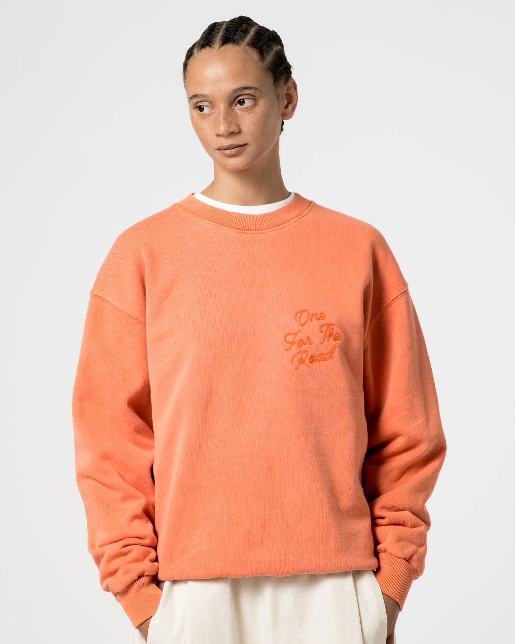 Detroit Sweater Basic Fleece Tangerine sold by Eat Dust product image thumbnail 4