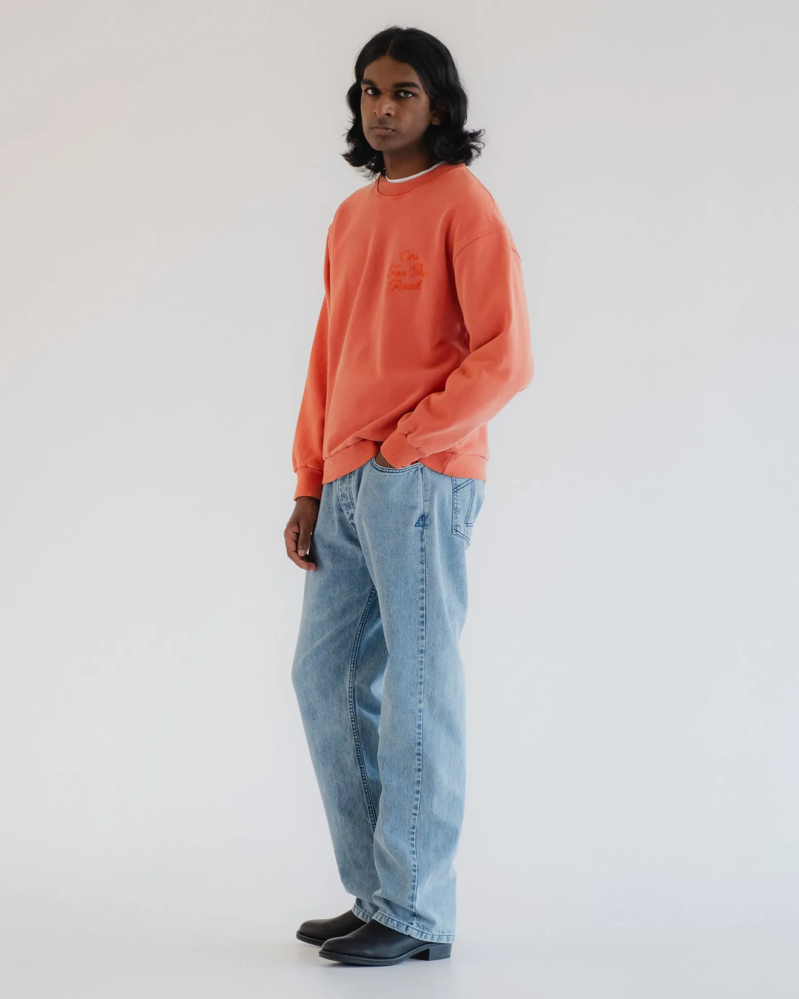 Detroit Sweater Basic Fleece Tangerine sold by Eat Dust product image thumbnail 5