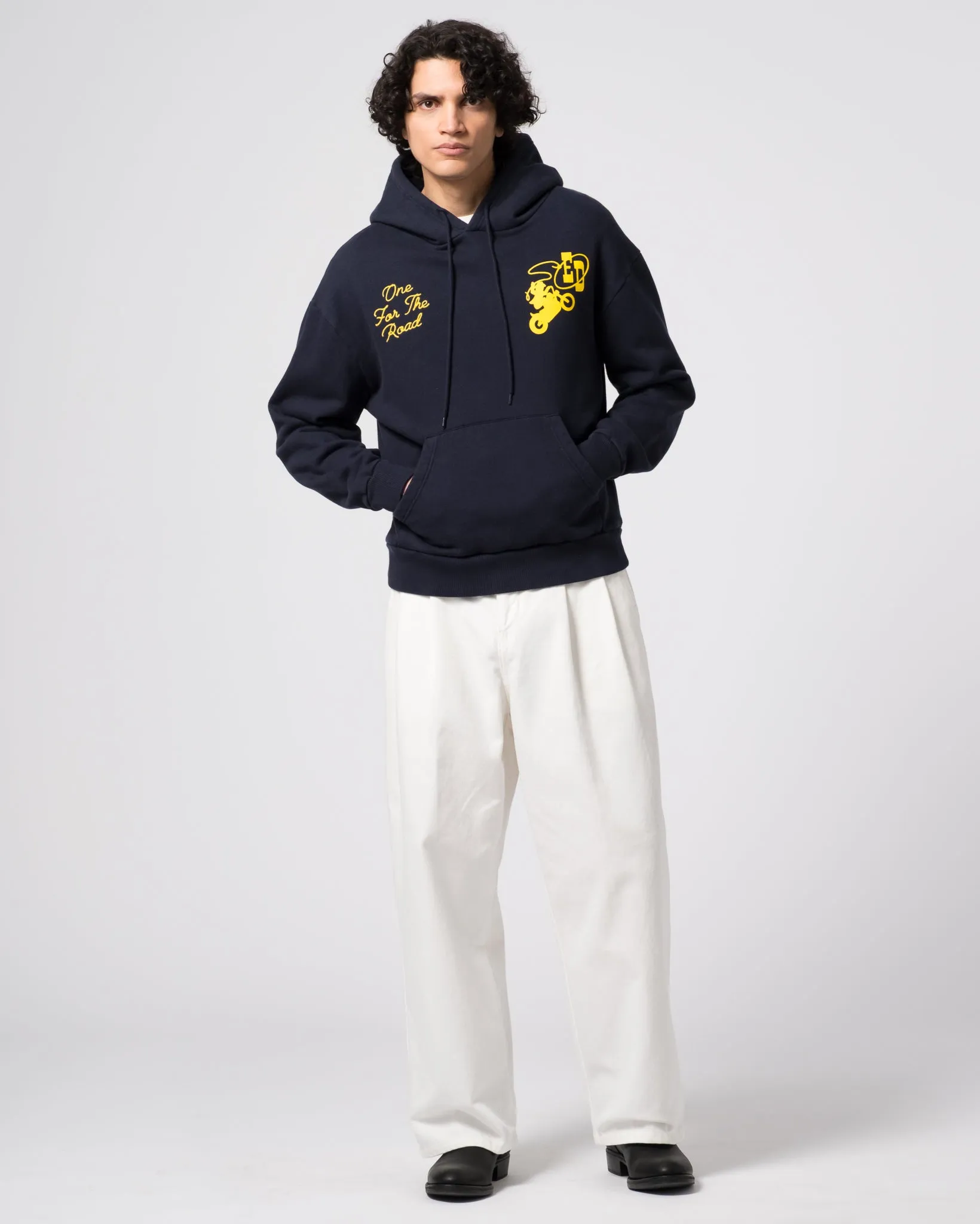 Western Sportswear Hoodie Basic Fleece Navy sold by Eat Dust product image thumbnail 2