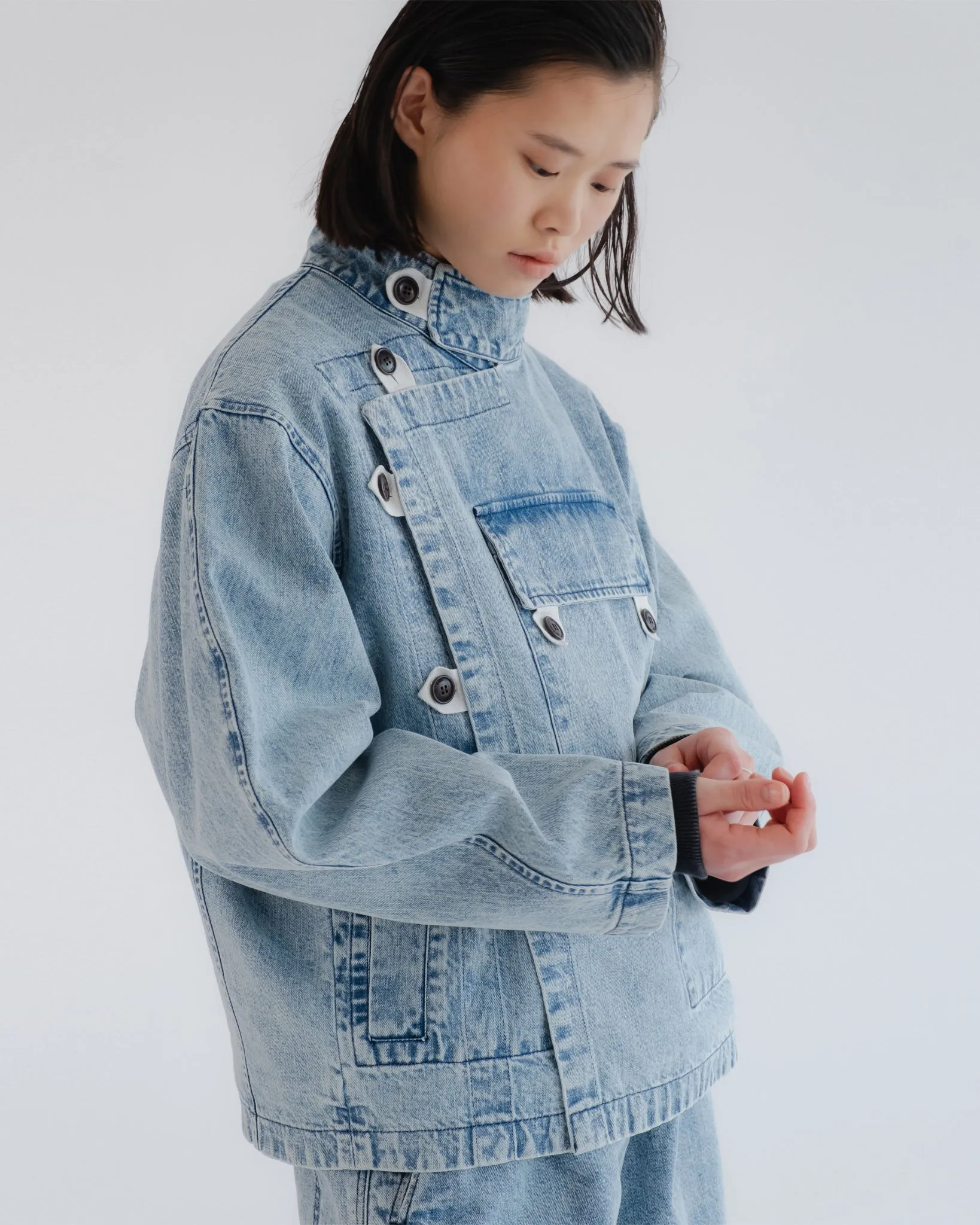 G.o.D Rider Jacket Salt Lake Denim Blue sold by Eat Dust product image thumbnail 3