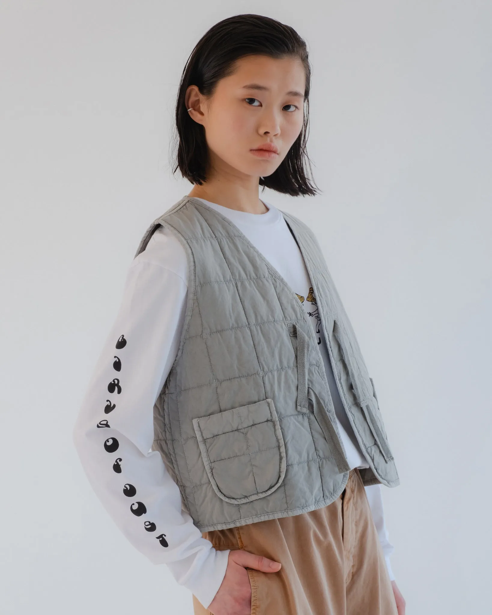 G.o.D Life Vest Cotton Quilt Oyster sold by Eat Dust product image thumbnail 5