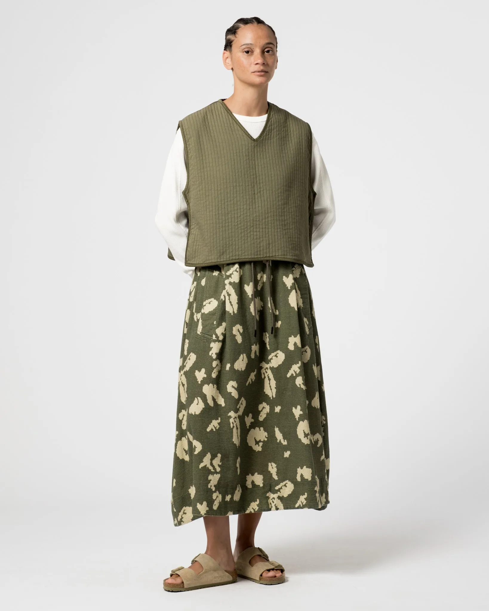G.o.D Meadow Skirt Cloud Camo Mesh Light Green/Off White sold by Eat Dust product image thumbnail 2