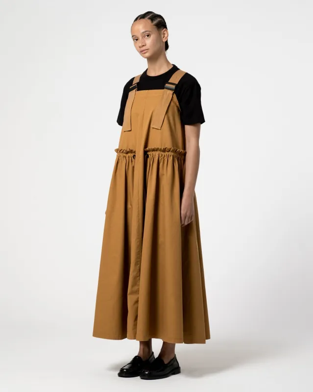 G.o.D Sun Dress Light Cotton Drill Almond made by Eat Dust