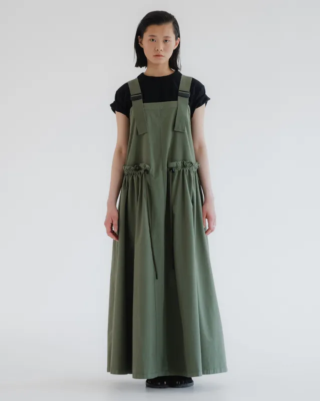 G.o.D Sun Dress Light Cotton Drill Litchen made by Eat Dust