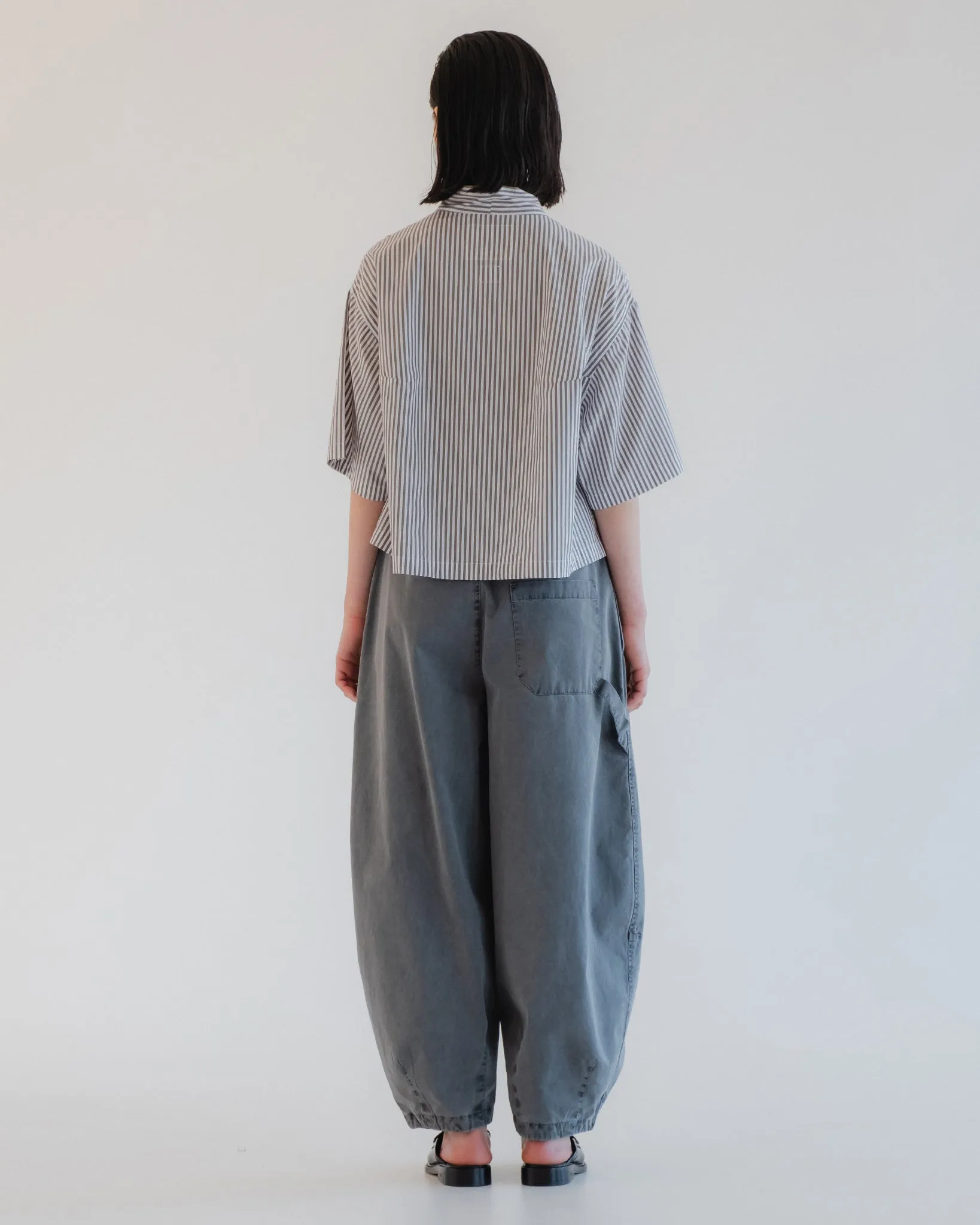 G.o.D Toku Top Poplin Stripe Mushroom sold by Eat Dust product image thumbnail 4