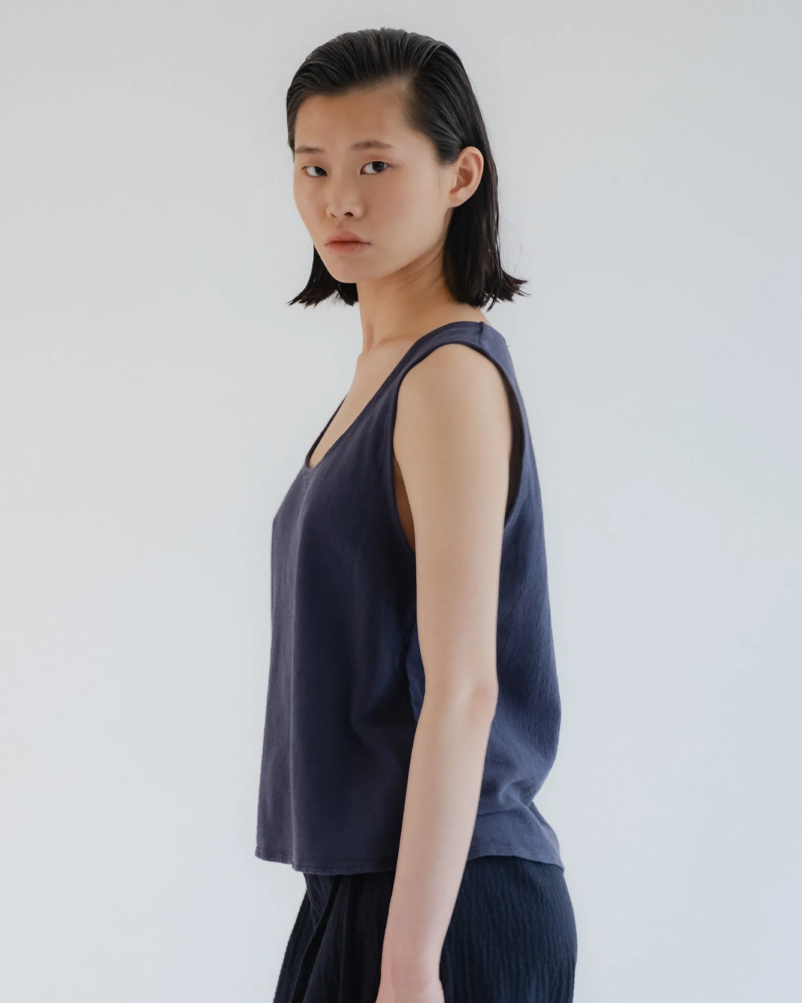 G.o.D Tank Top Gazebo Cotton Navy sold by Eat Dust product image thumbnail 5