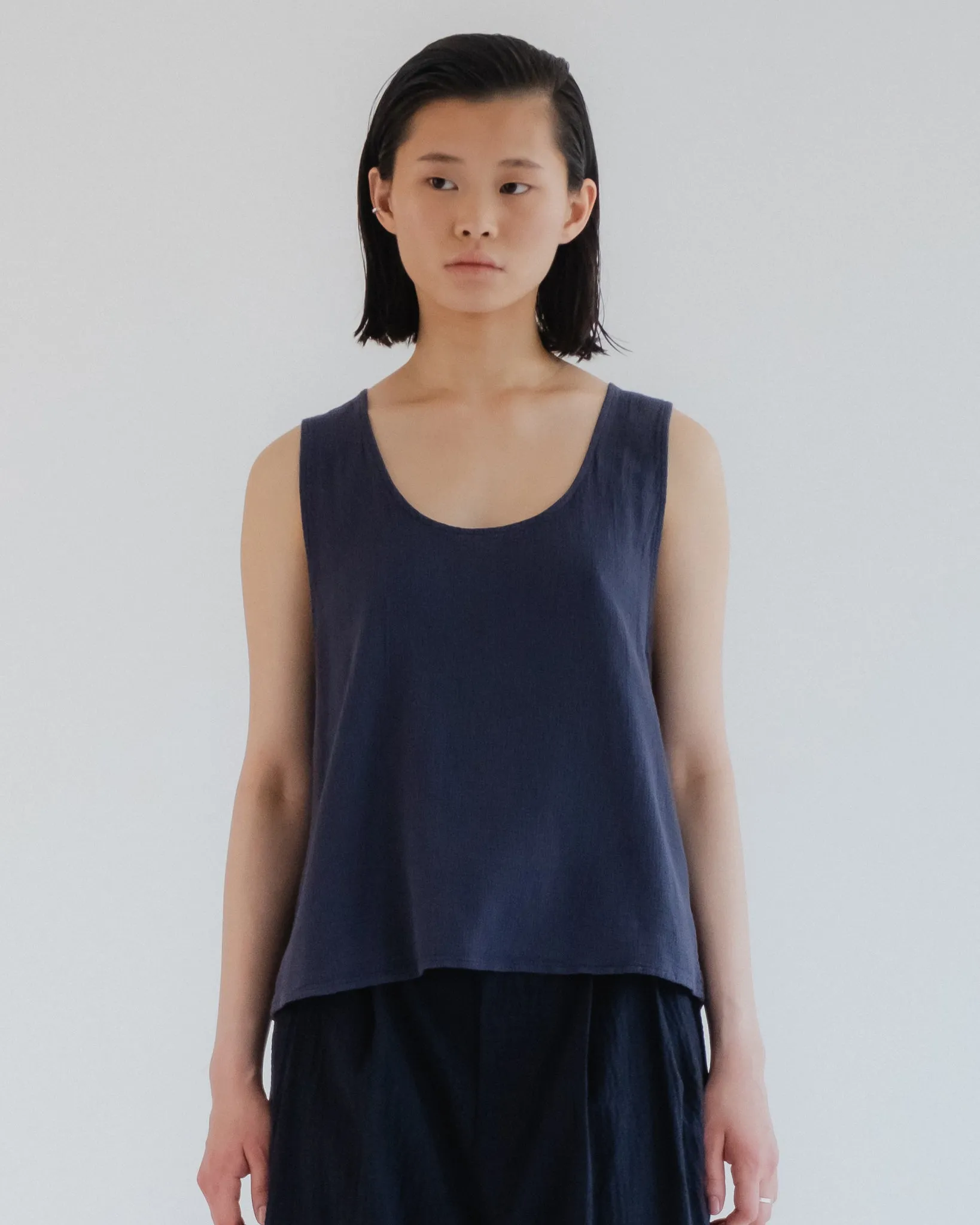G.o.D Tank Top Gazebo Cotton Navy sold by Eat Dust