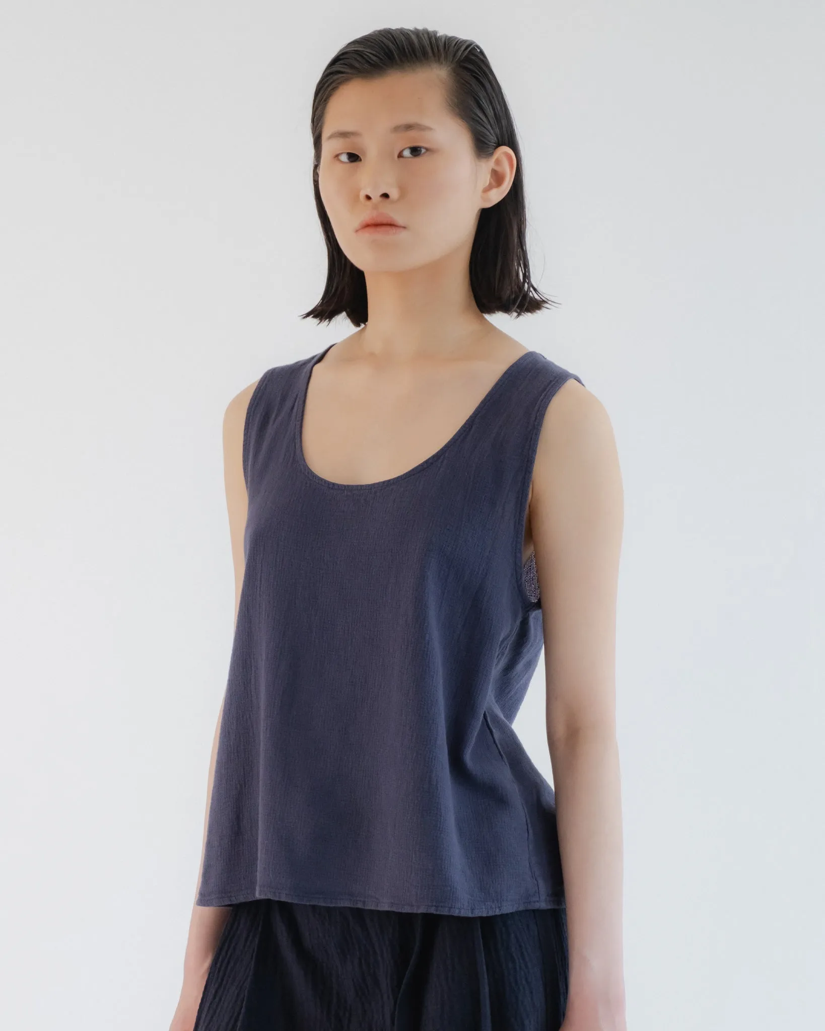 G.o.D Tank Top Gazebo Cotton Navy sold by Eat Dust product image thumbnail 4