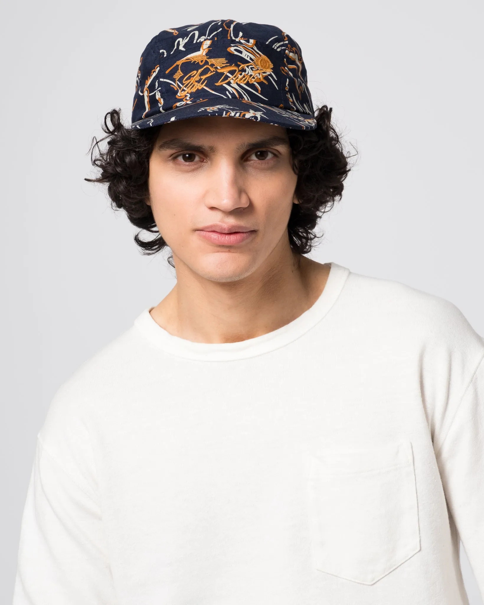 5 Panel Cap Casa Print Navy sold by Eat Dust product image thumbnail 2