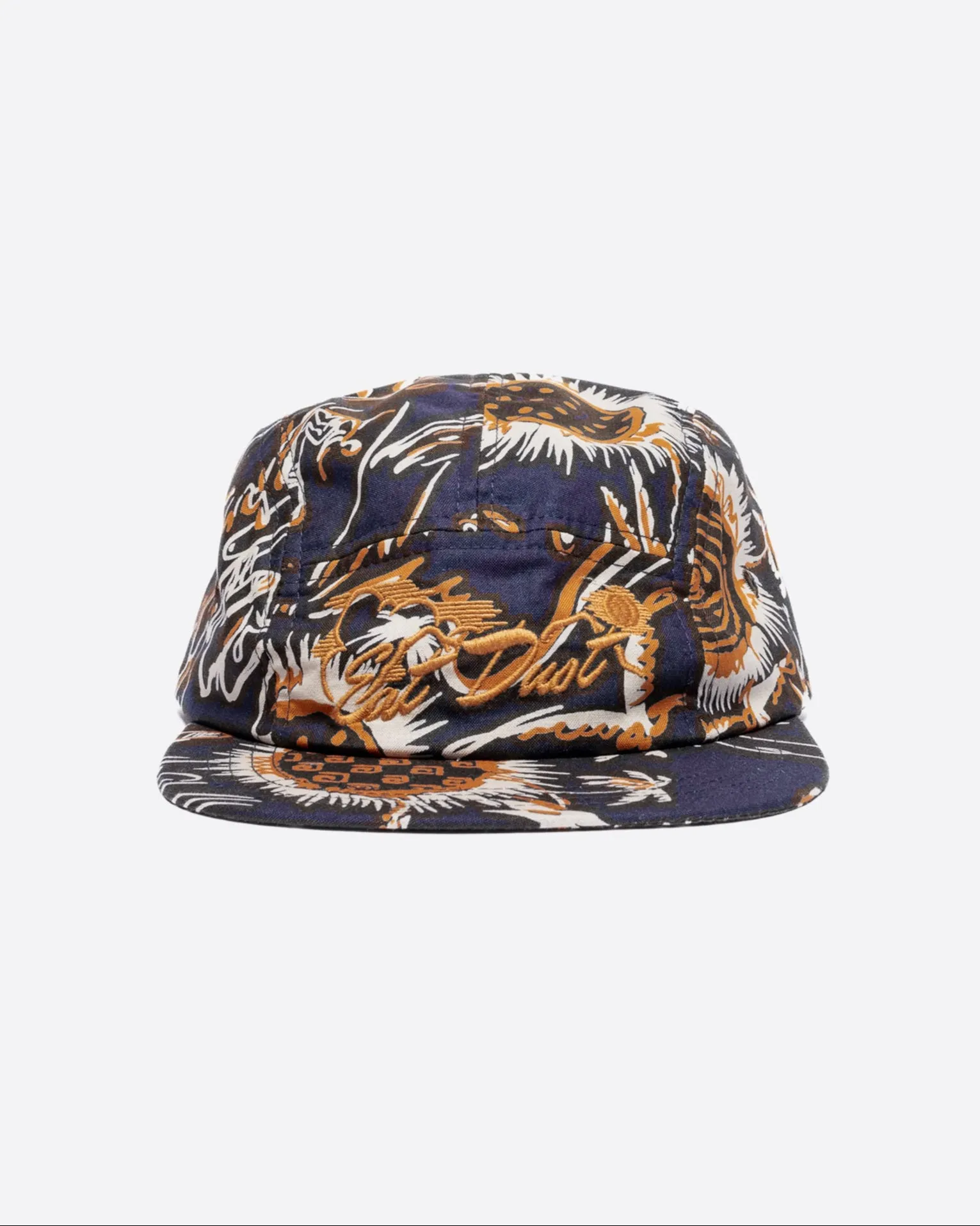 5 Panel Cap Casa Print Navy sold by Eat Dust