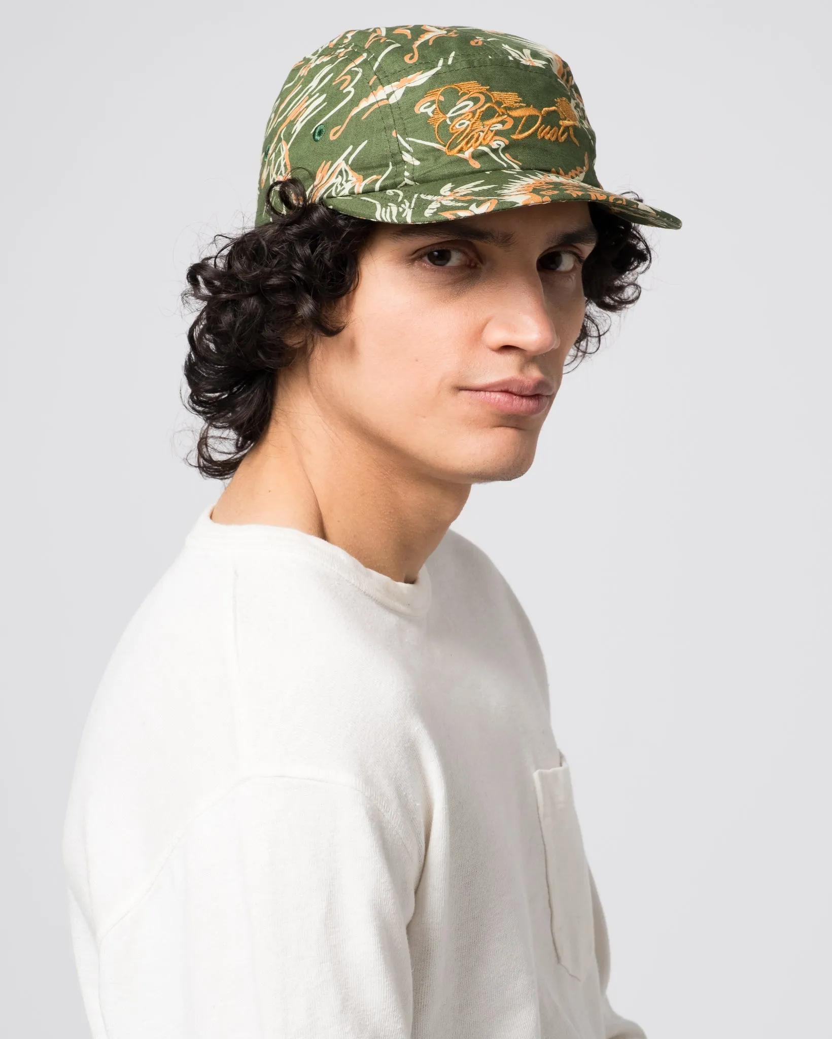 5 Panel Cap Casa Print Green sold by Eat Dust product image thumbnail 5