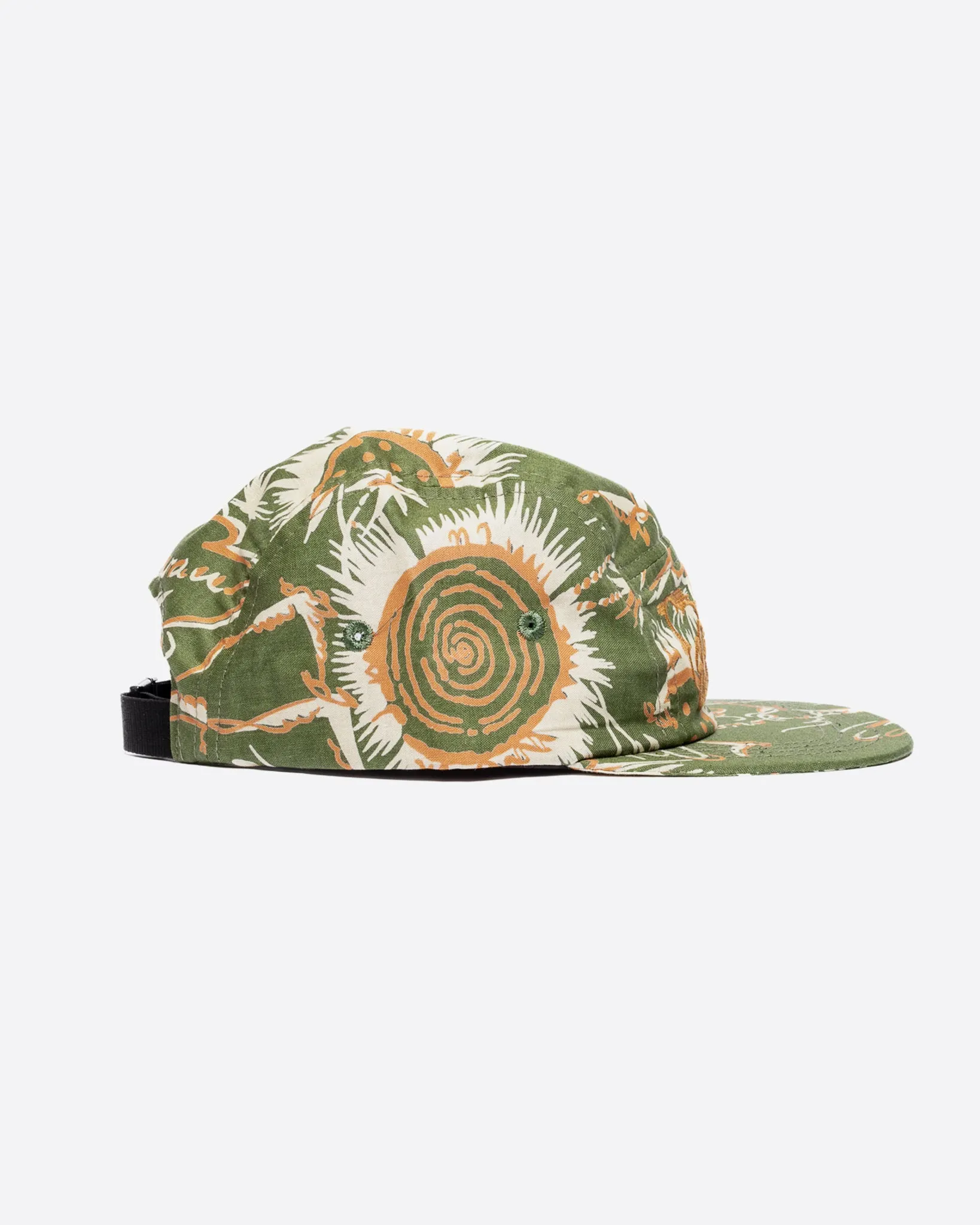 5 Panel Cap Casa Print Green sold by Eat Dust product image thumbnail 3