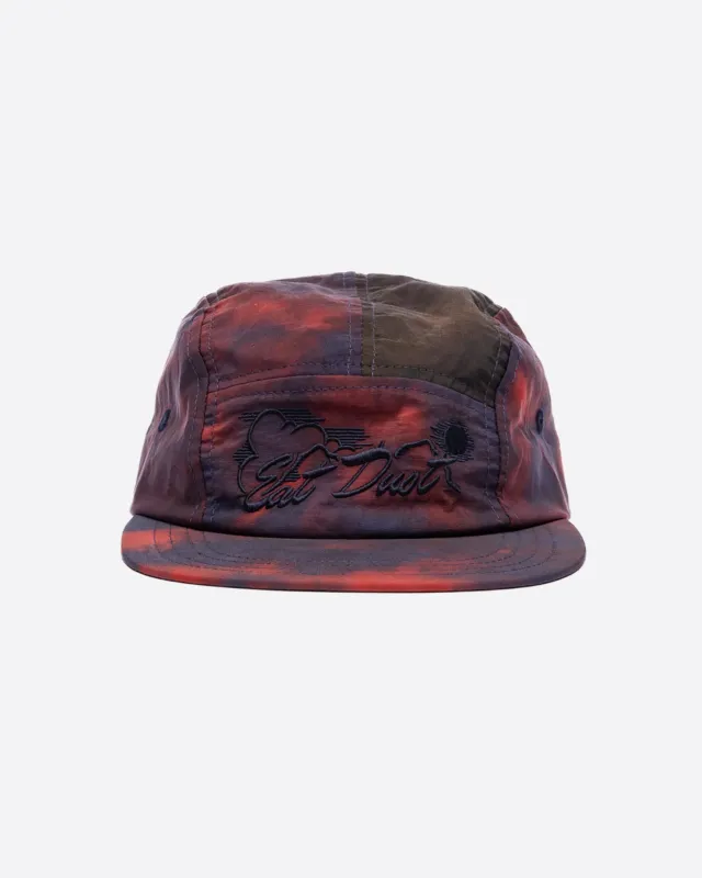 5 Panel Cap Tie Dye Nylon Coral made by Eat Dust