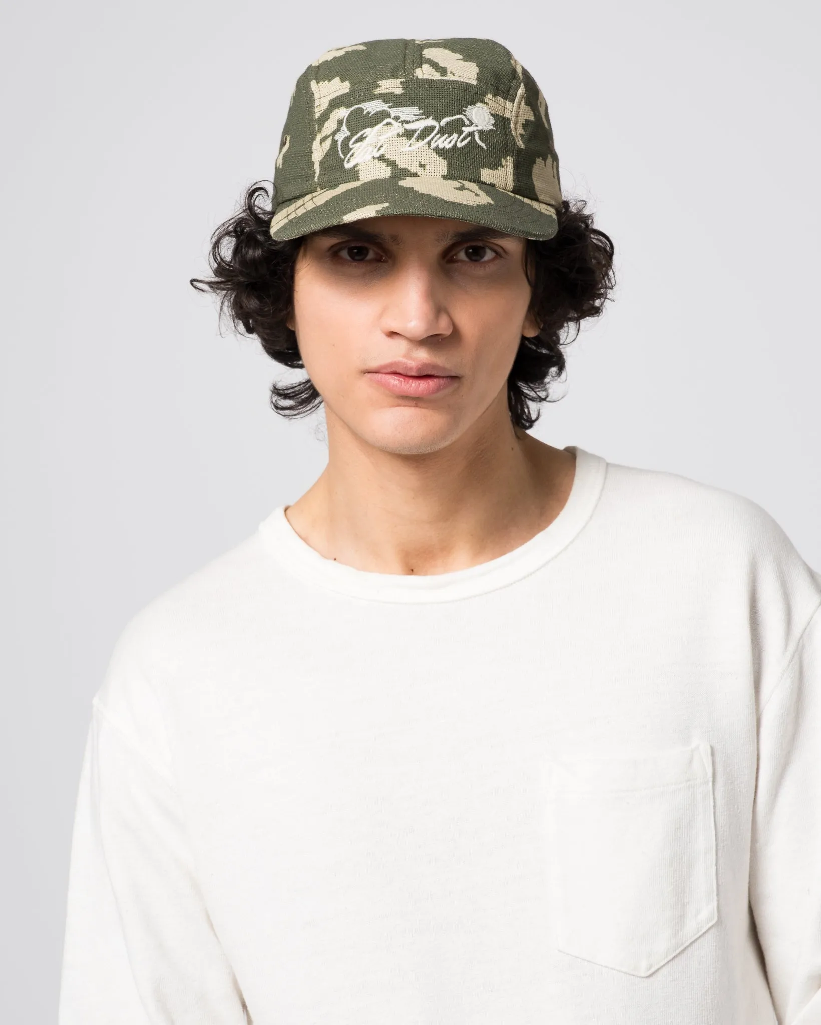 5 Panel Cap Cloud Camo Mesh Light Green/Off White sold by Eat Dust product image thumbnail 2