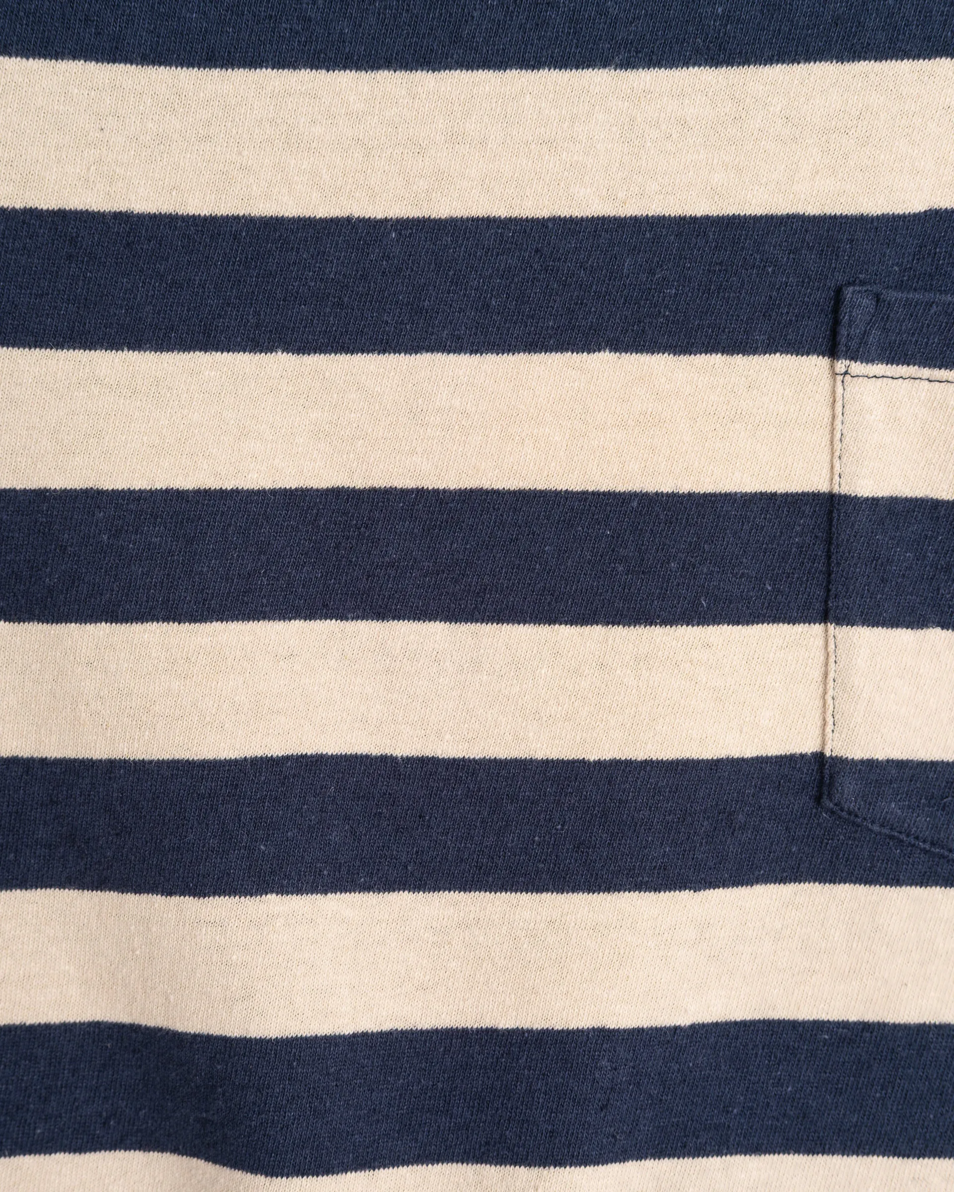 Pocket T Stripe Cotton Linen India Blue/Wheat sold by Eat Dust product image thumbnail 4