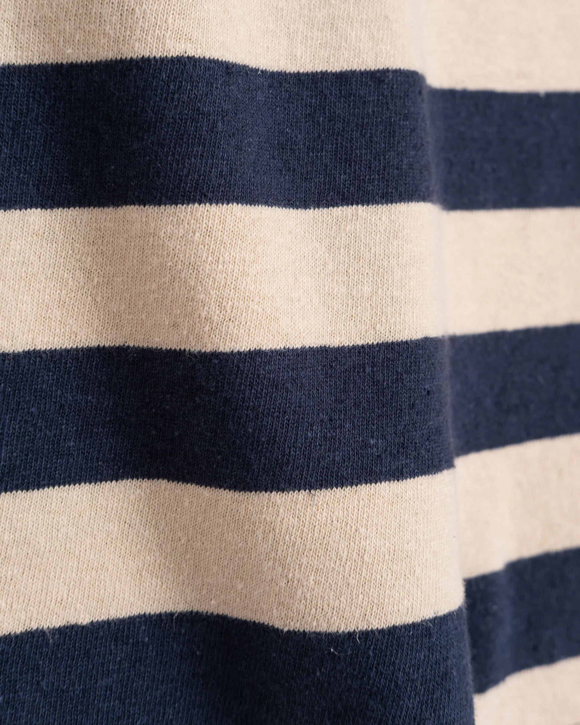 Pocket T Stripe Cotton Linen India Blue/Wheat sold by Eat Dust product image thumbnail 2