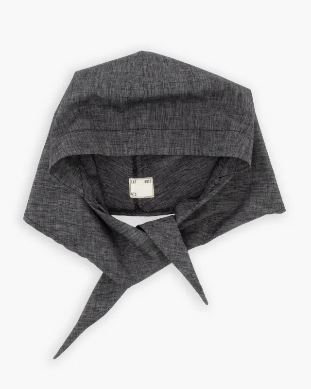Jackie Scarf Giorgio Cotton Asphalt made by Eat Dust