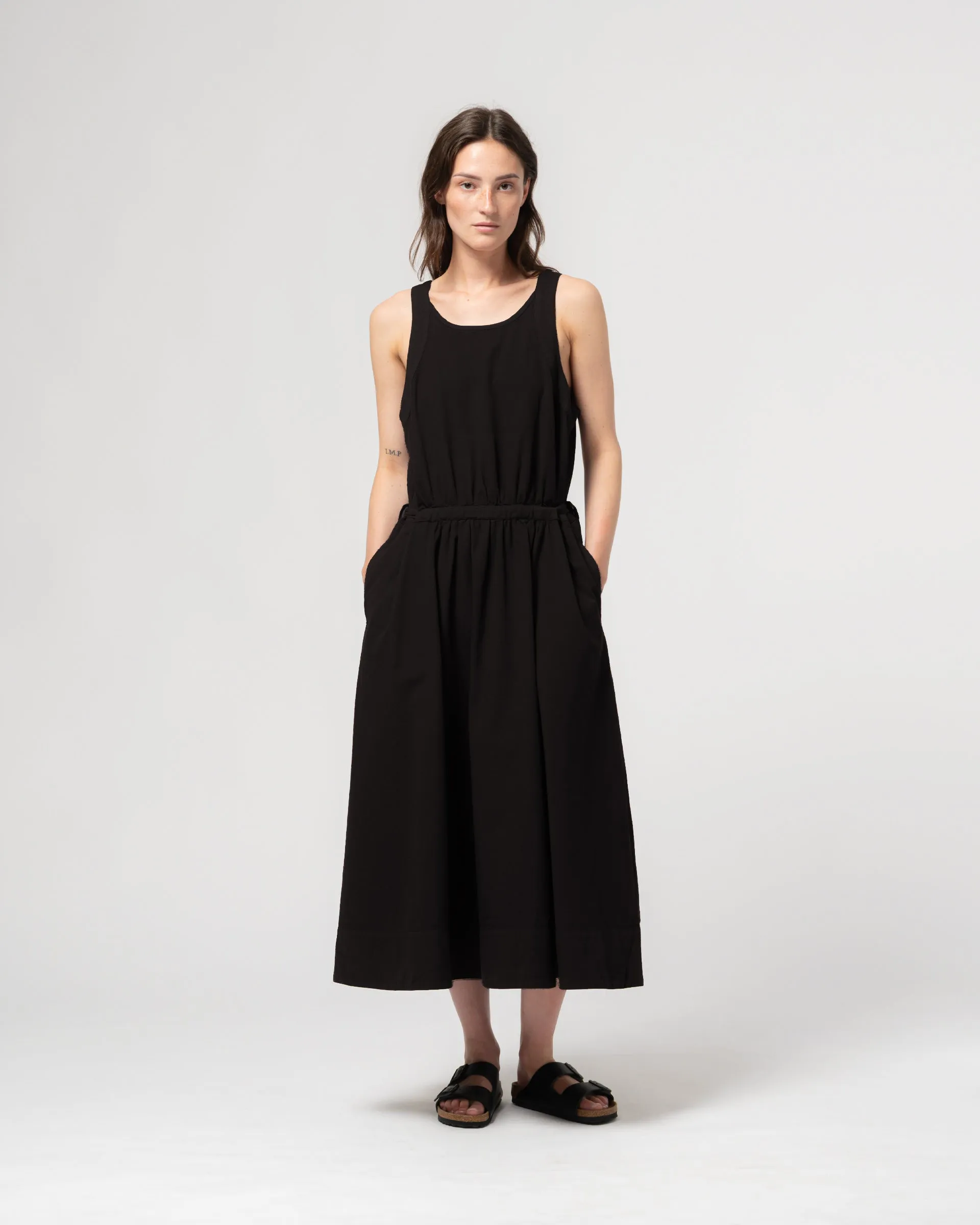 G.o.D Apron Dress Faro Cotton Black sold by Eat Dust