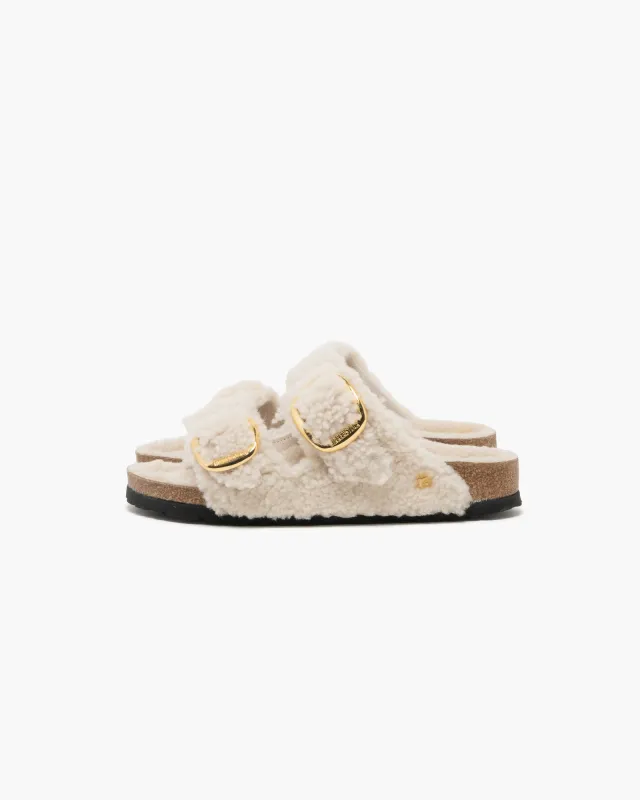 Birkenstock Arizona Big Buckle Teddy Eggshell made by Birkenstock