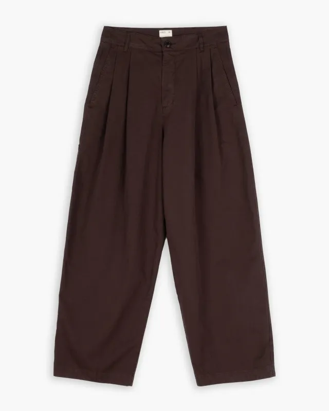 Ambassador Pants Crispy Cotton Coffee Brown sold by Eat Dust