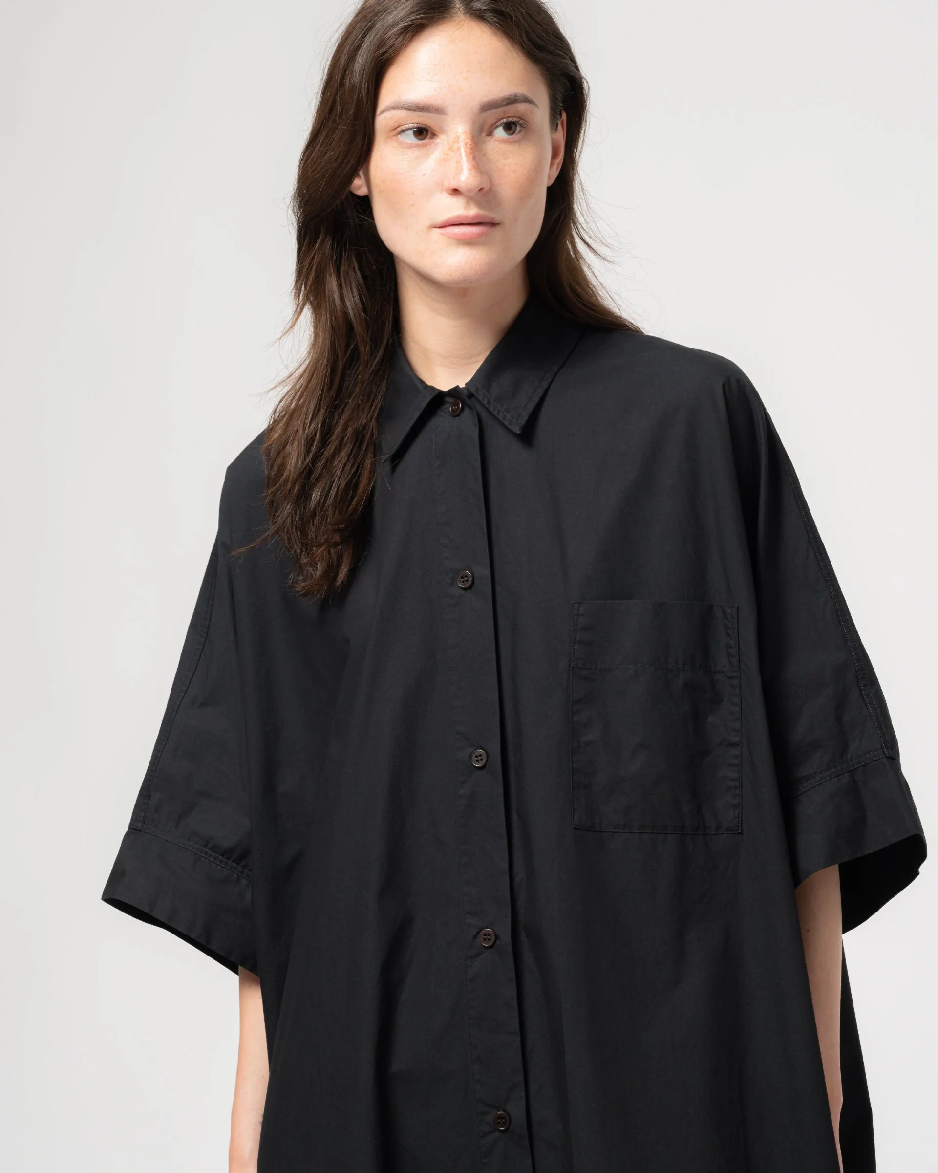 G.o.D Shirt Dress Light Popeline Black sold by Eat Dust product image thumbnail 2