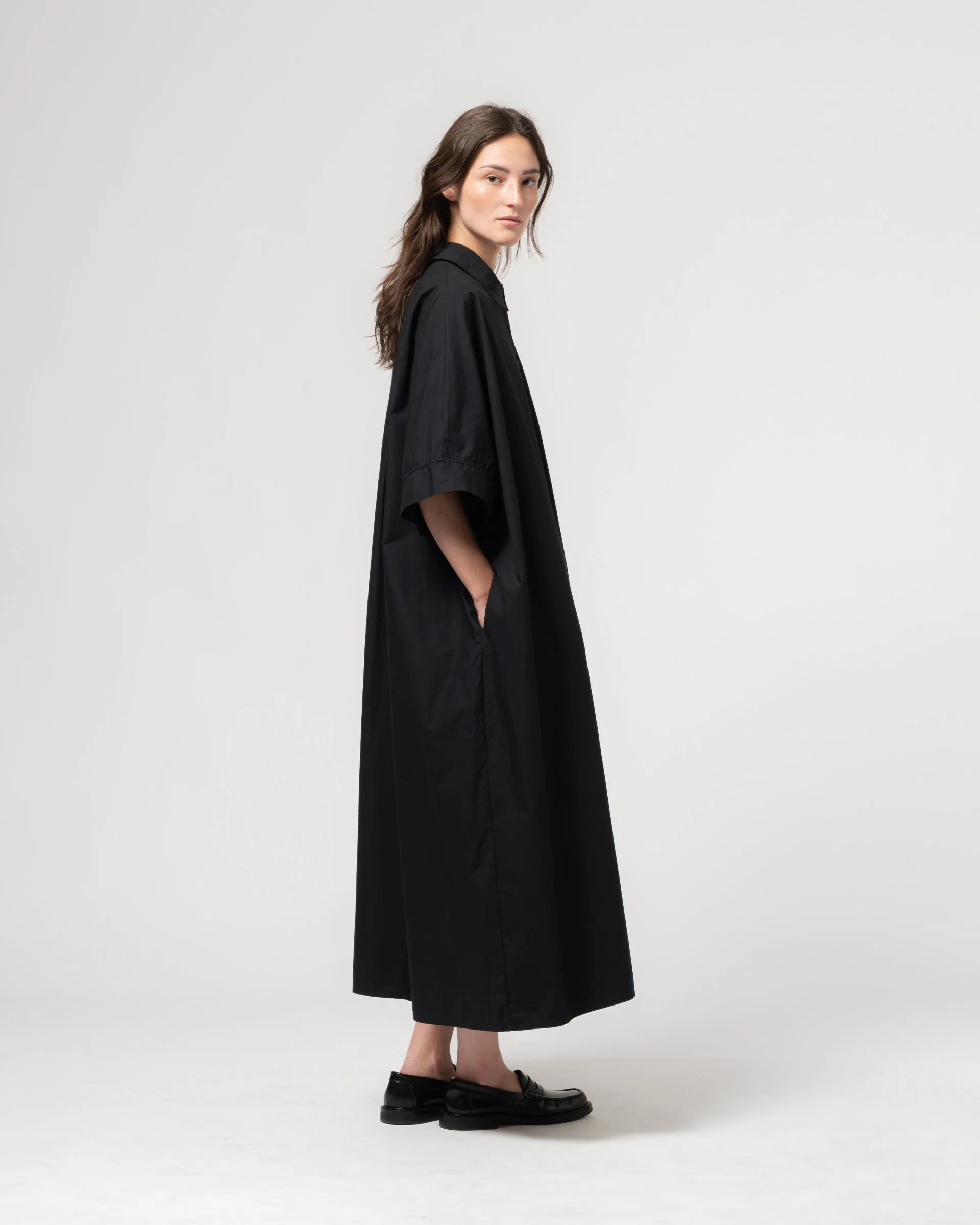 G.o.D Shirt Dress Light Popeline Black sold by Eat Dust product image thumbnail 3