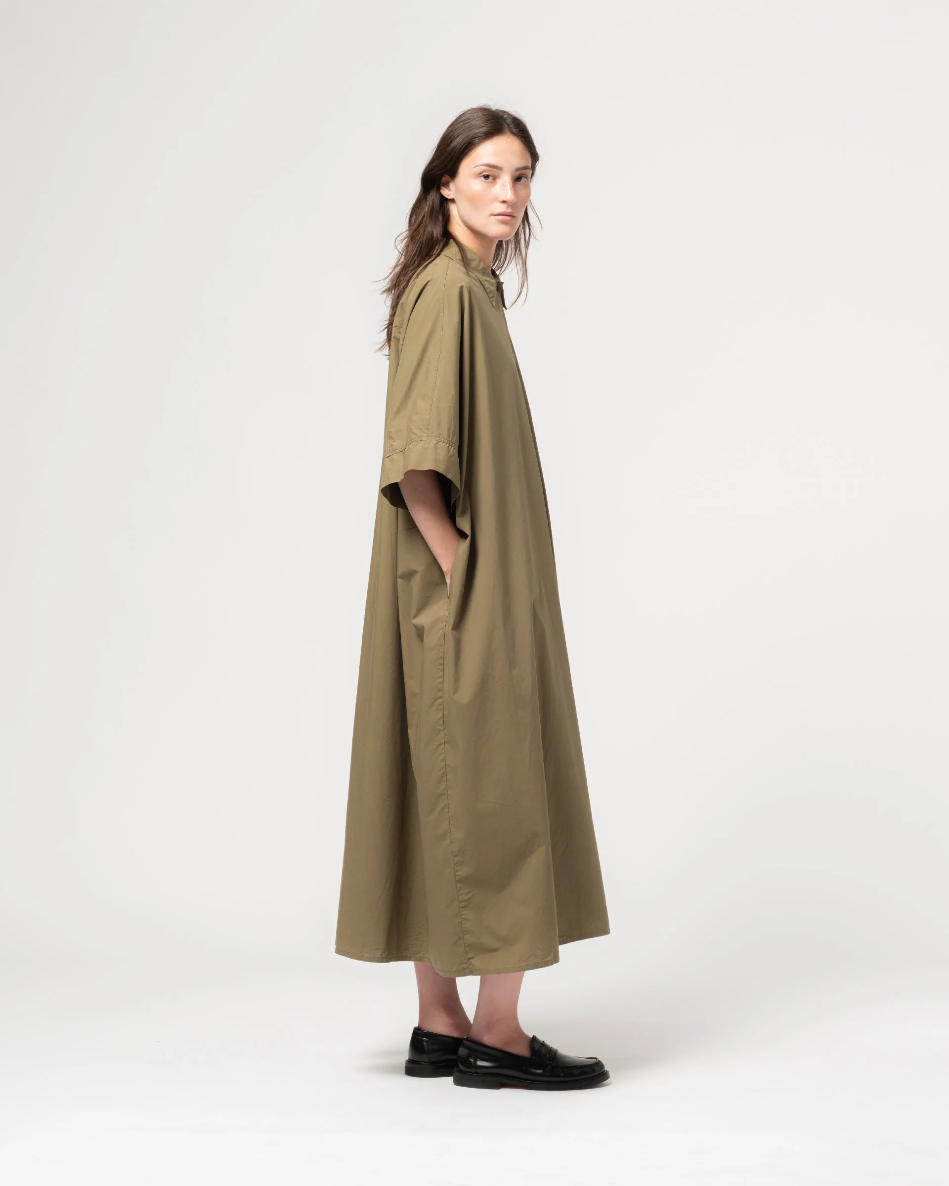 G.o.D Shirt Dress Light Popeline Canteen Green sold by Eat Dust product image thumbnail 4