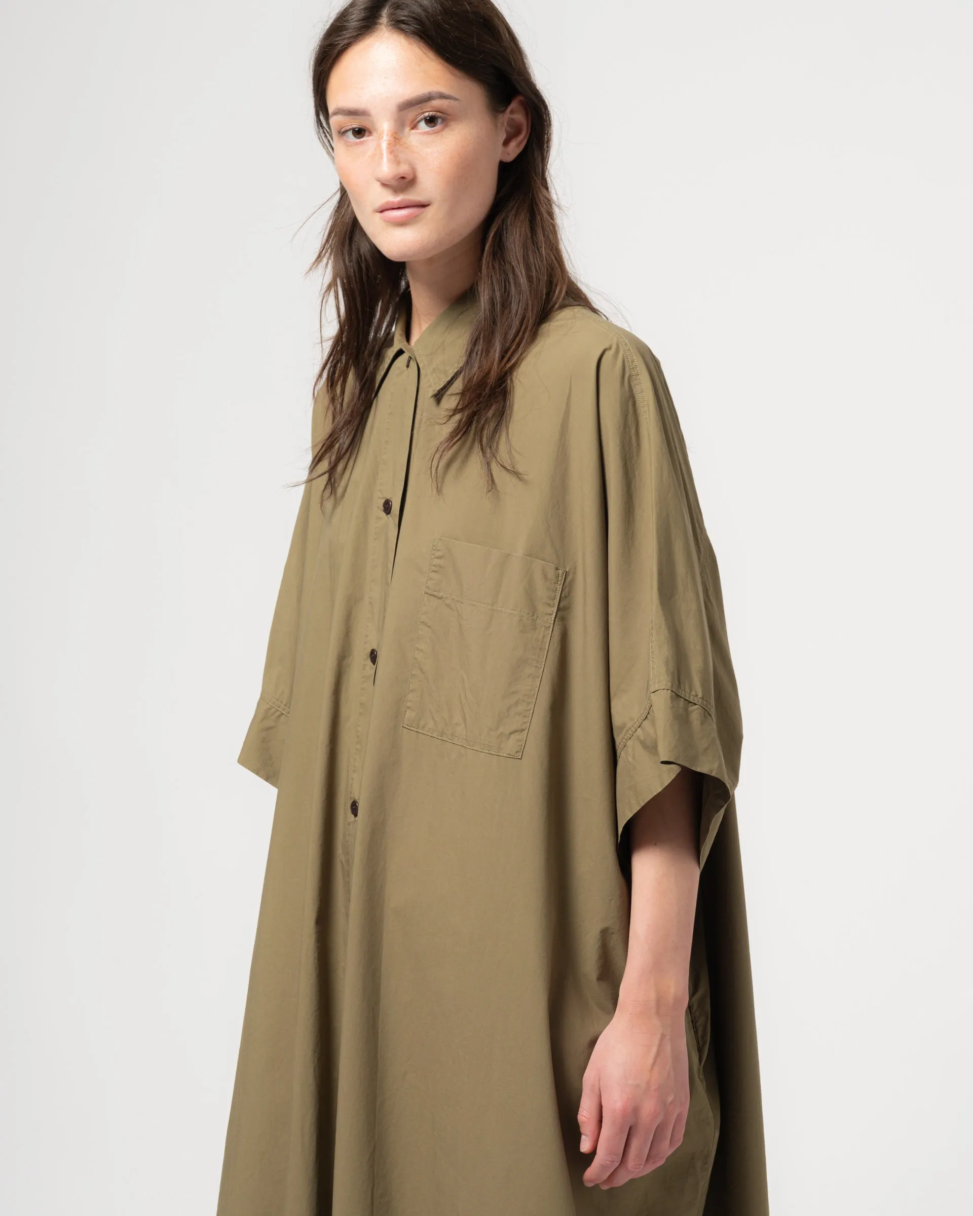 G.o.D Shirt Dress Light Popeline Canteen Green sold by Eat Dust product image thumbnail 5