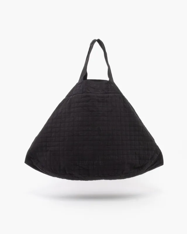 Moon Bag Sashiko Cotton Black made by Eat Dust