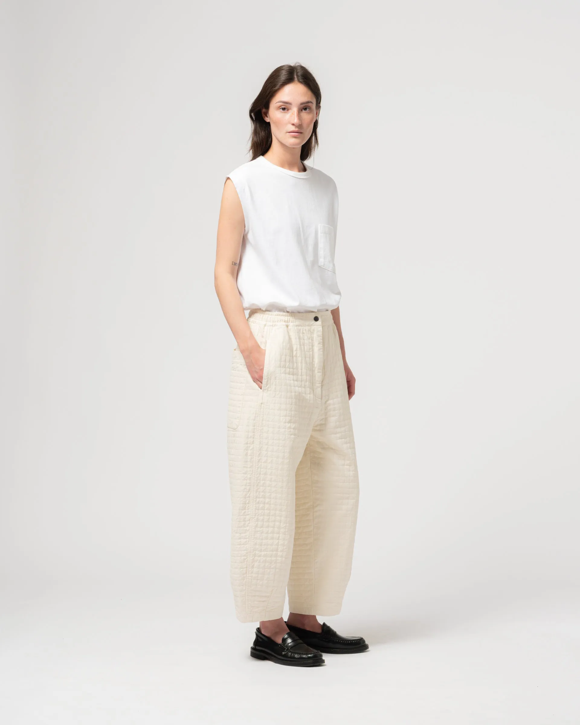 G.o.D Karate Pants Sashiko Cotton Wheat sold by Eat Dust product image thumbnail 2