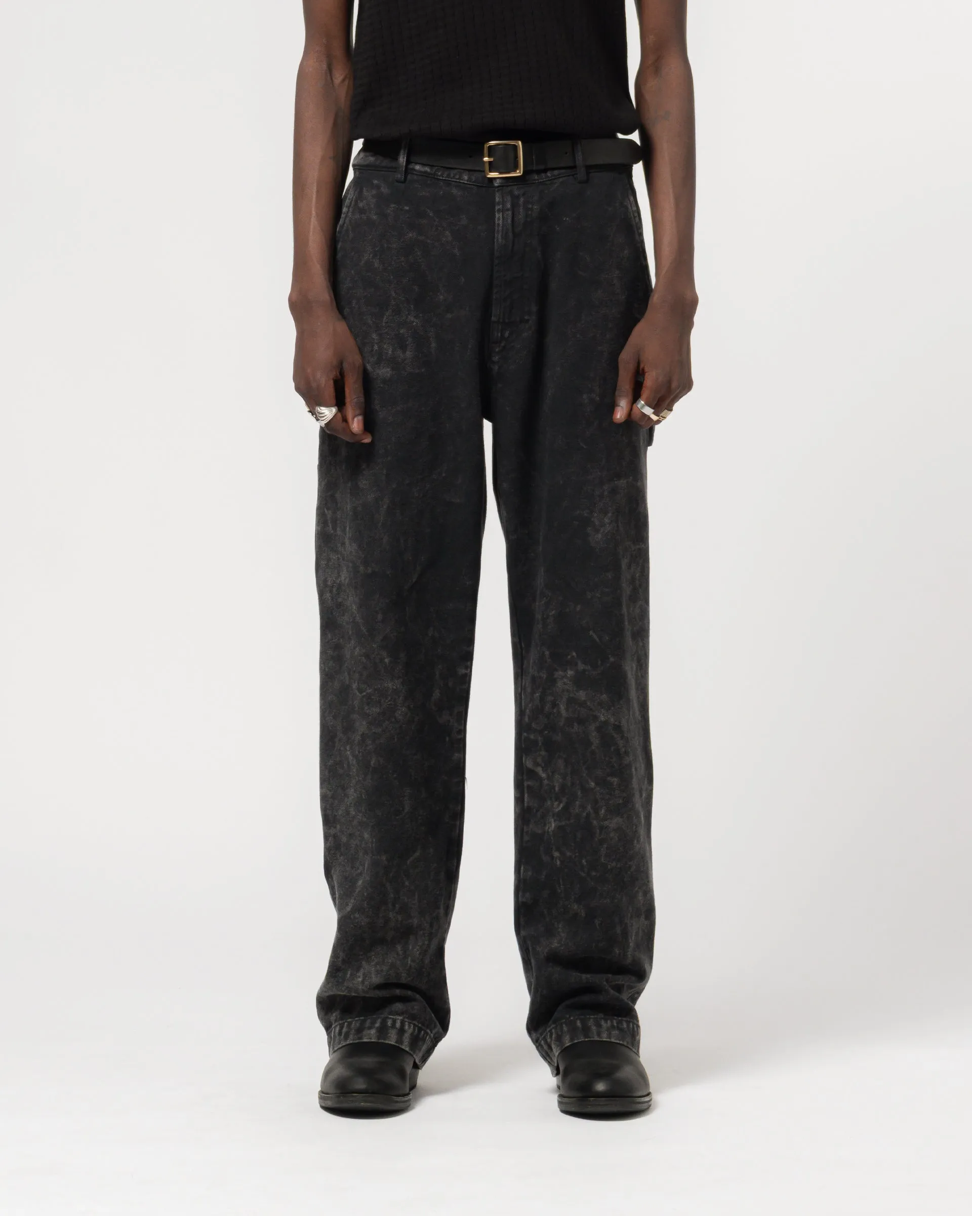 Oakland Chino Canvas Asphalt sold by Eat Dust