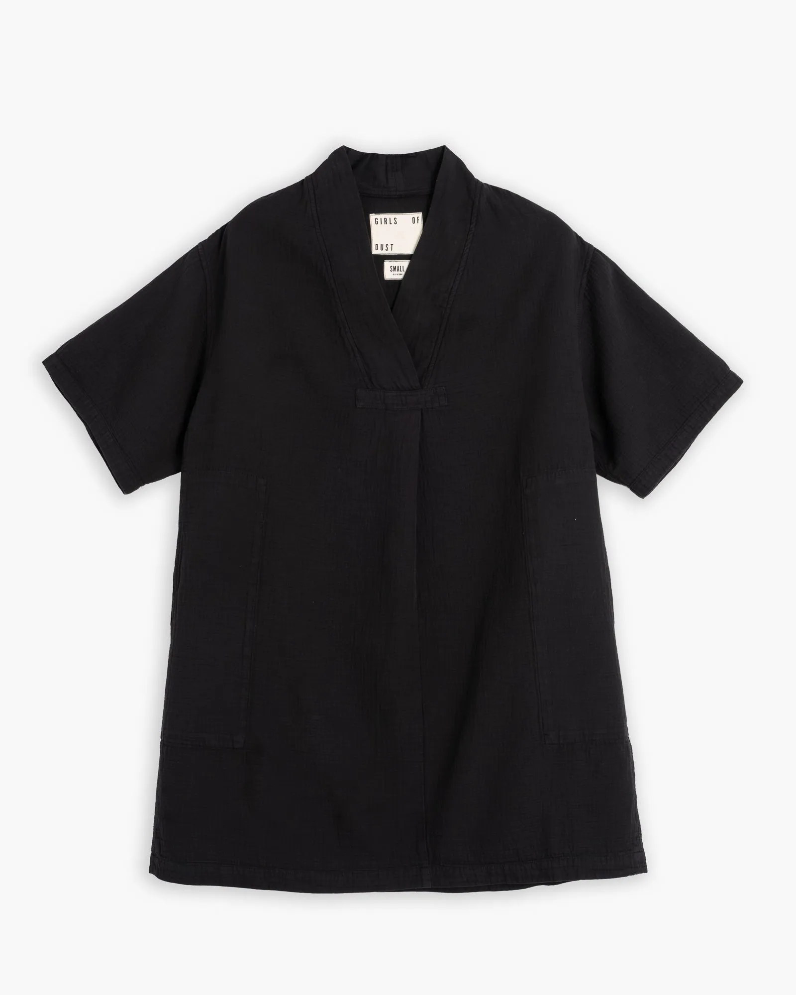 G.o.D Toku Dress Double Cotton Black sold by Eat Dust
