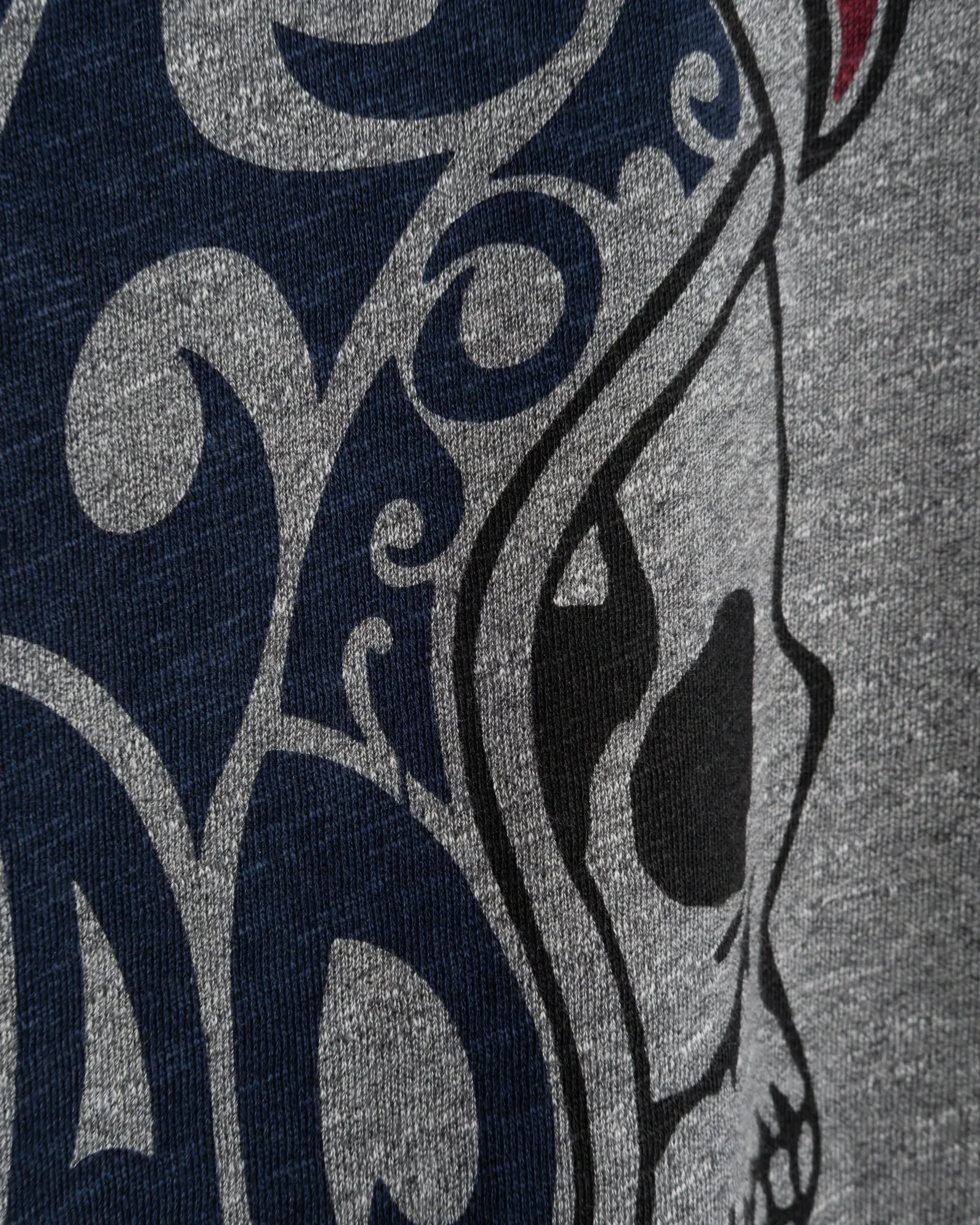 Core Skull Sweat Organic Fleece Grey Melange sold by Eat Dust product image thumbnail 4