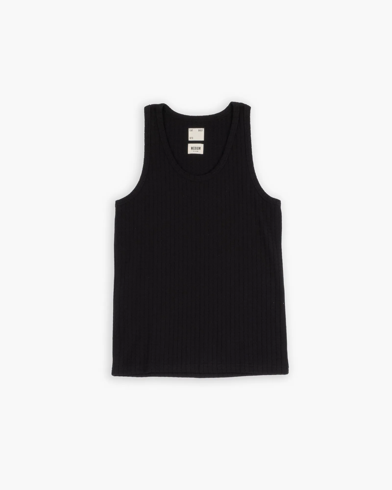 Tank Top Mesh Cotton Black sold by Eat Dust product image thumbnail 3