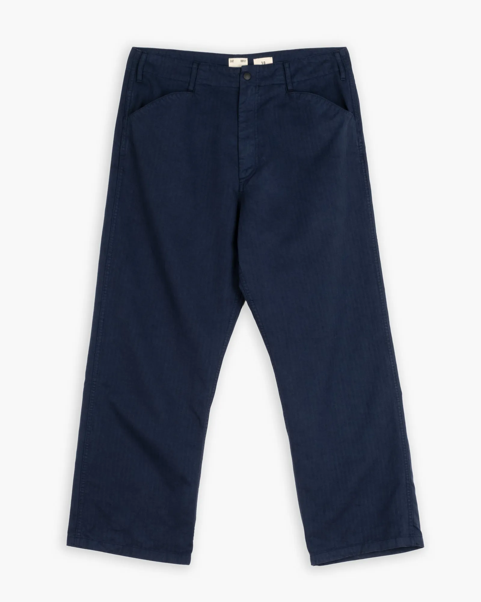 Bozeman Chino Chevron India Blue sold by Eat Dust