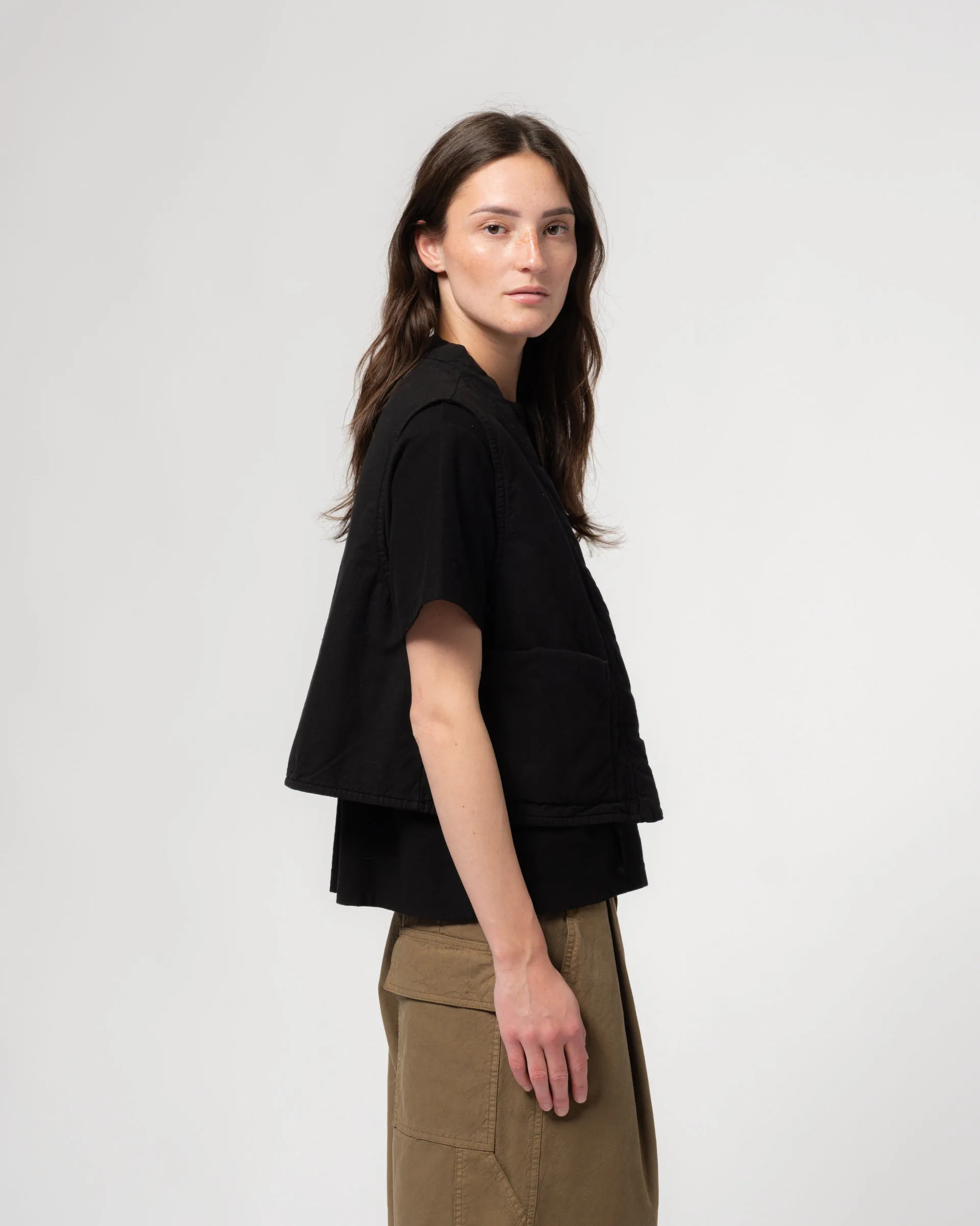 G.o.D Cork Vest Padded Cotton Faded Black sold by Eat Dust product image thumbnail 3