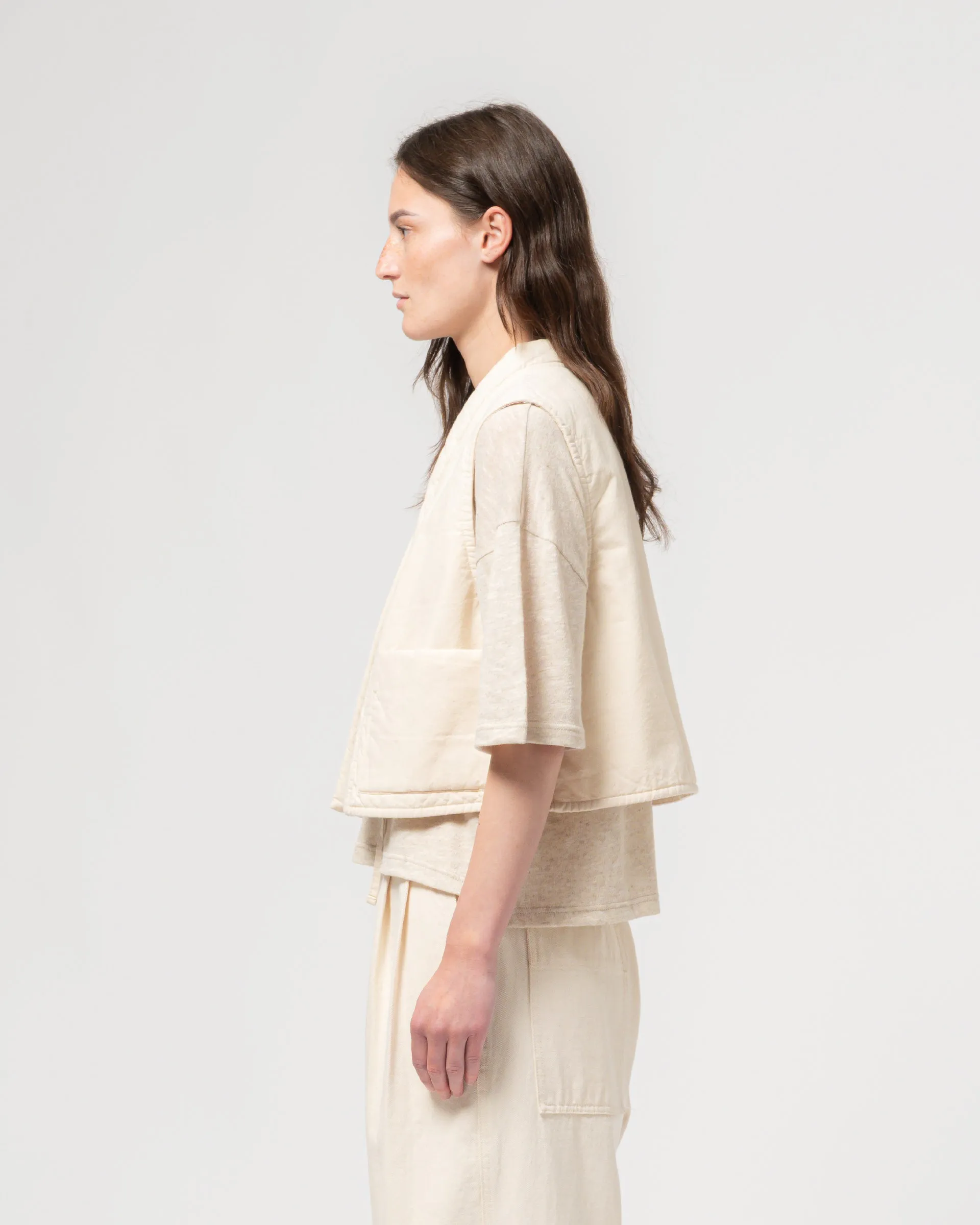 G.o.D Cork Vest Padded Cotton Ecru sold by Eat Dust product image thumbnail 3