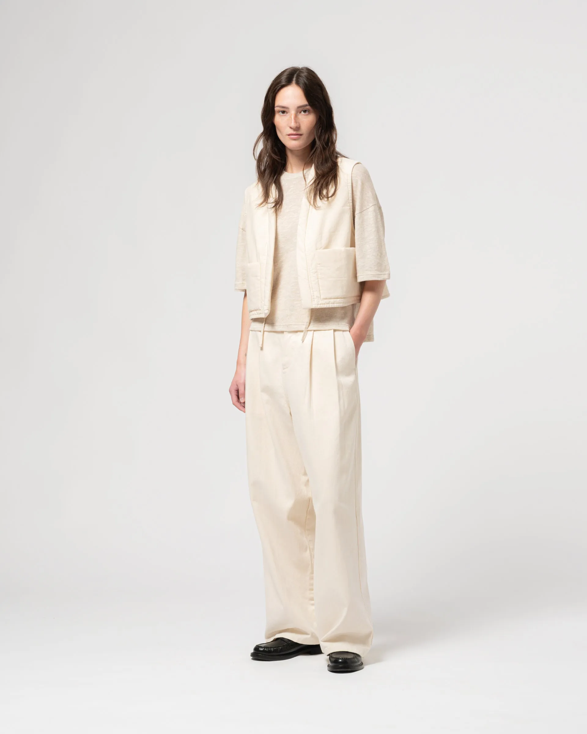 G.o.D Cork Vest Padded Cotton Ecru sold by Eat Dust product image thumbnail 2