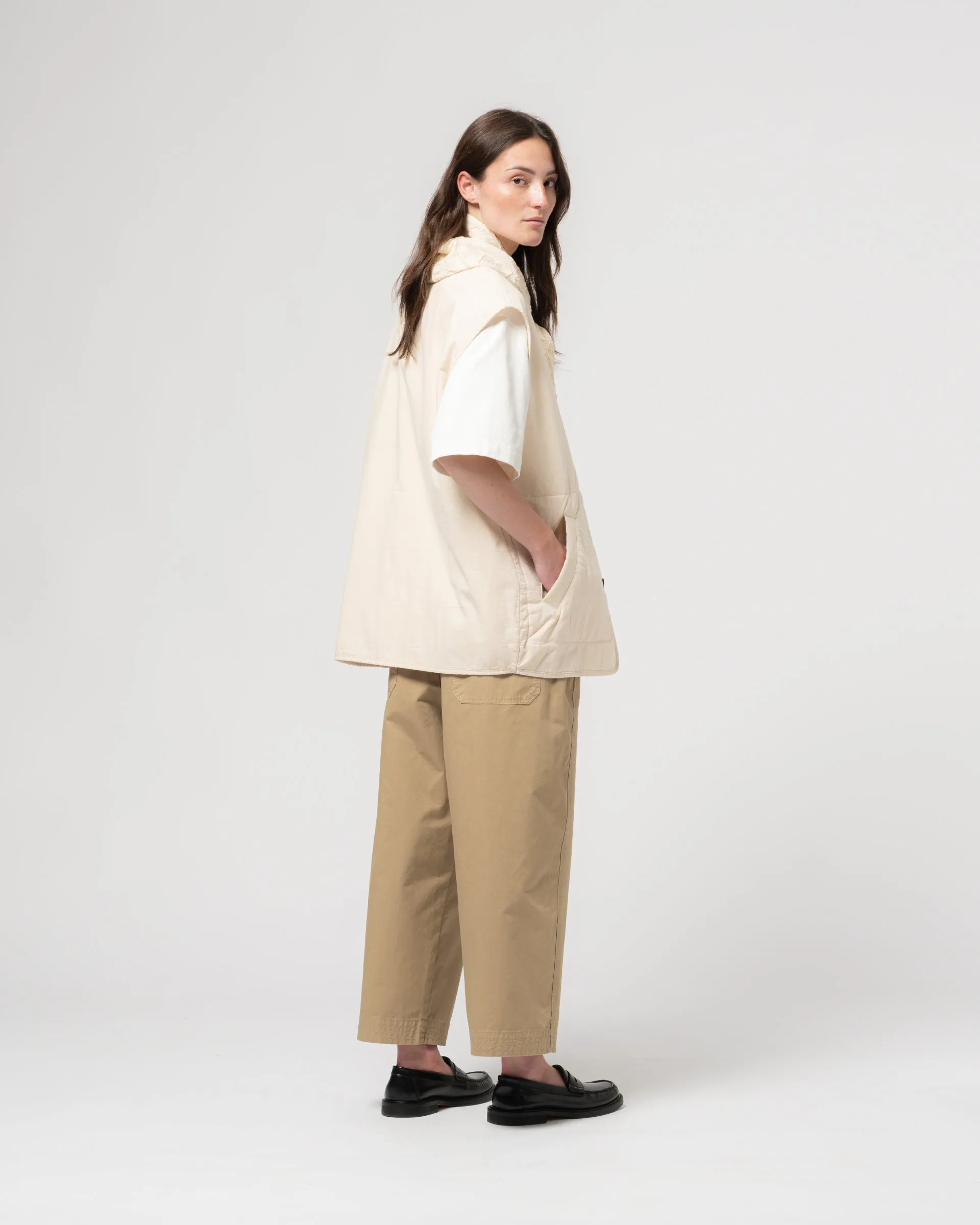 G.o.D Ridge Vest Padded Cotton Ecru sold by Eat Dust product image thumbnail 4